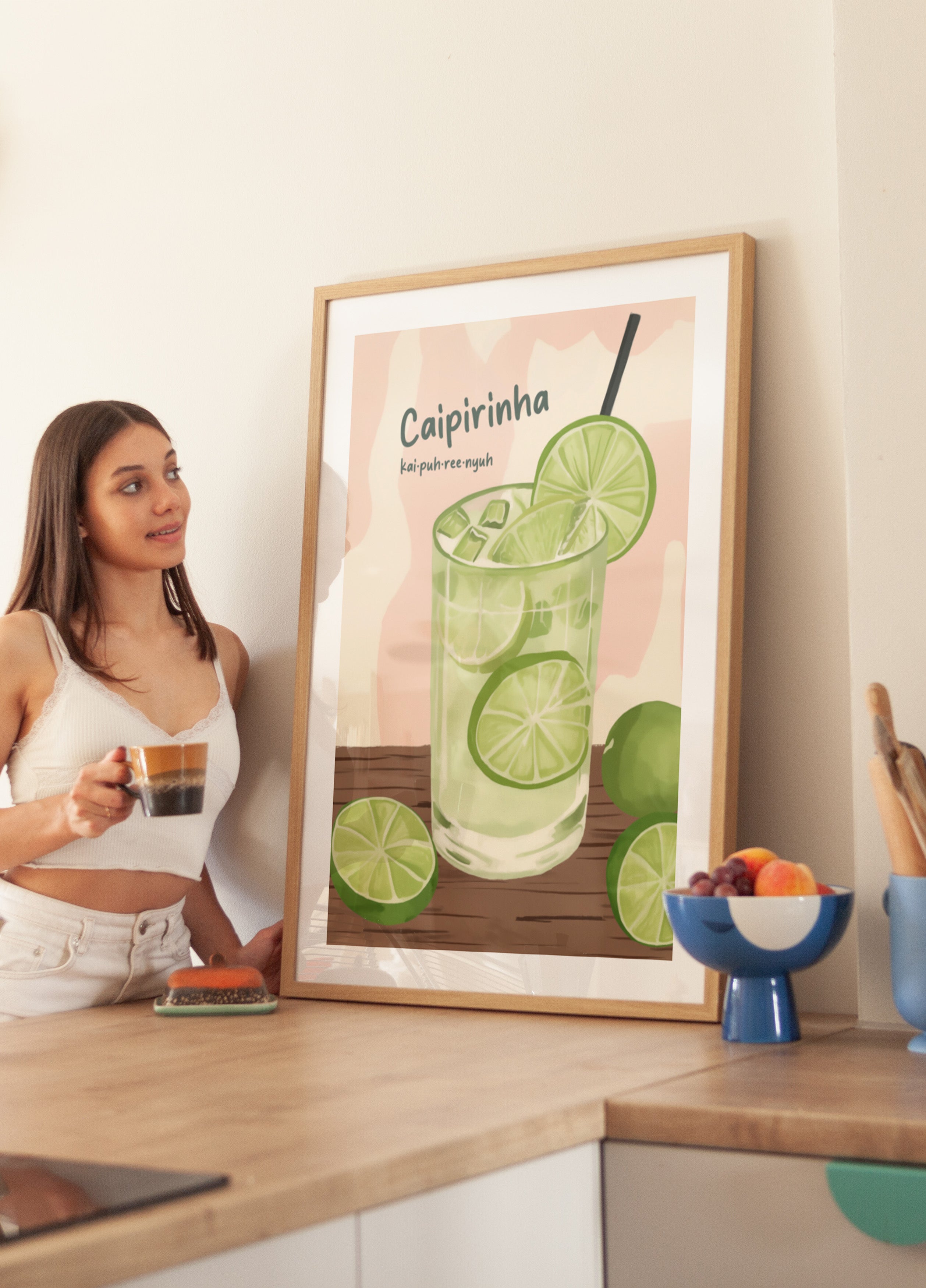 Verfrissende limoencaipirinha