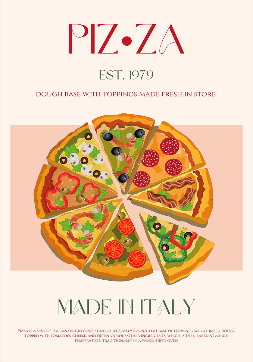 Plakjes Italië Poster