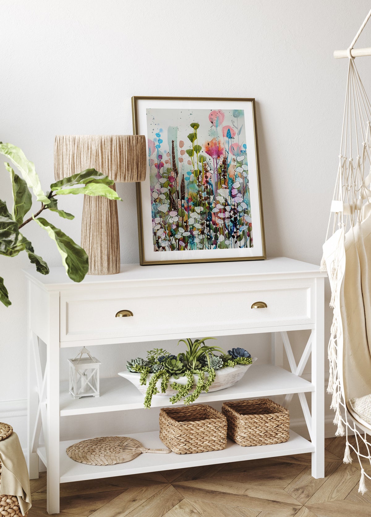 Levendige bloemendroom