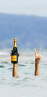 Woman With Wine in Beach Plakat - Posterbox.dk