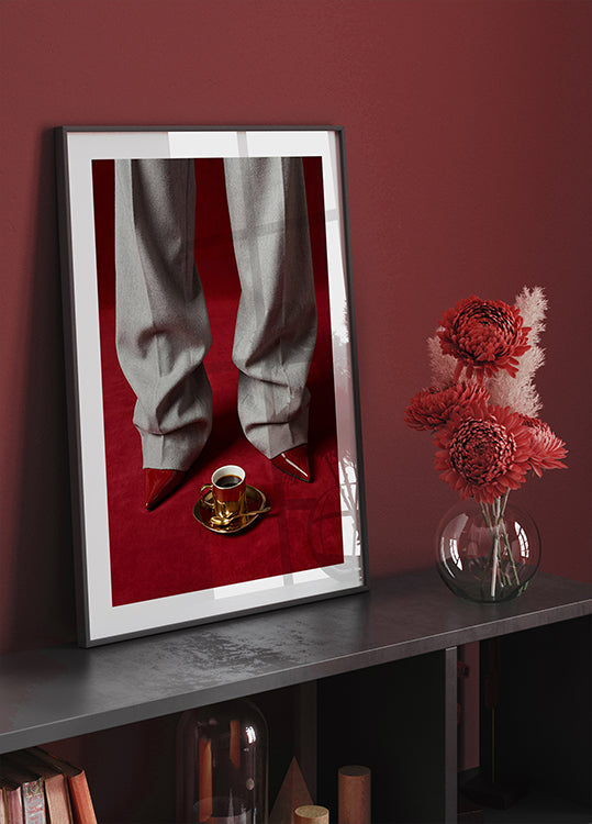 Red Shoes and Coffee (NEW) - Posterbox