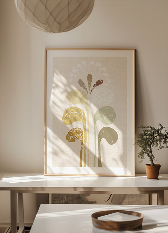 Abstract Paper Cut Composition Butter Yellow 5 (NEW) - Posterbox