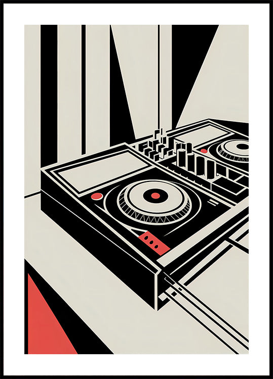 DJ Mixer - Bauhaus Style (NEW) - Posterbox