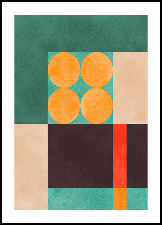 Colorful geometric composition 6 (NEW) - Posterbox