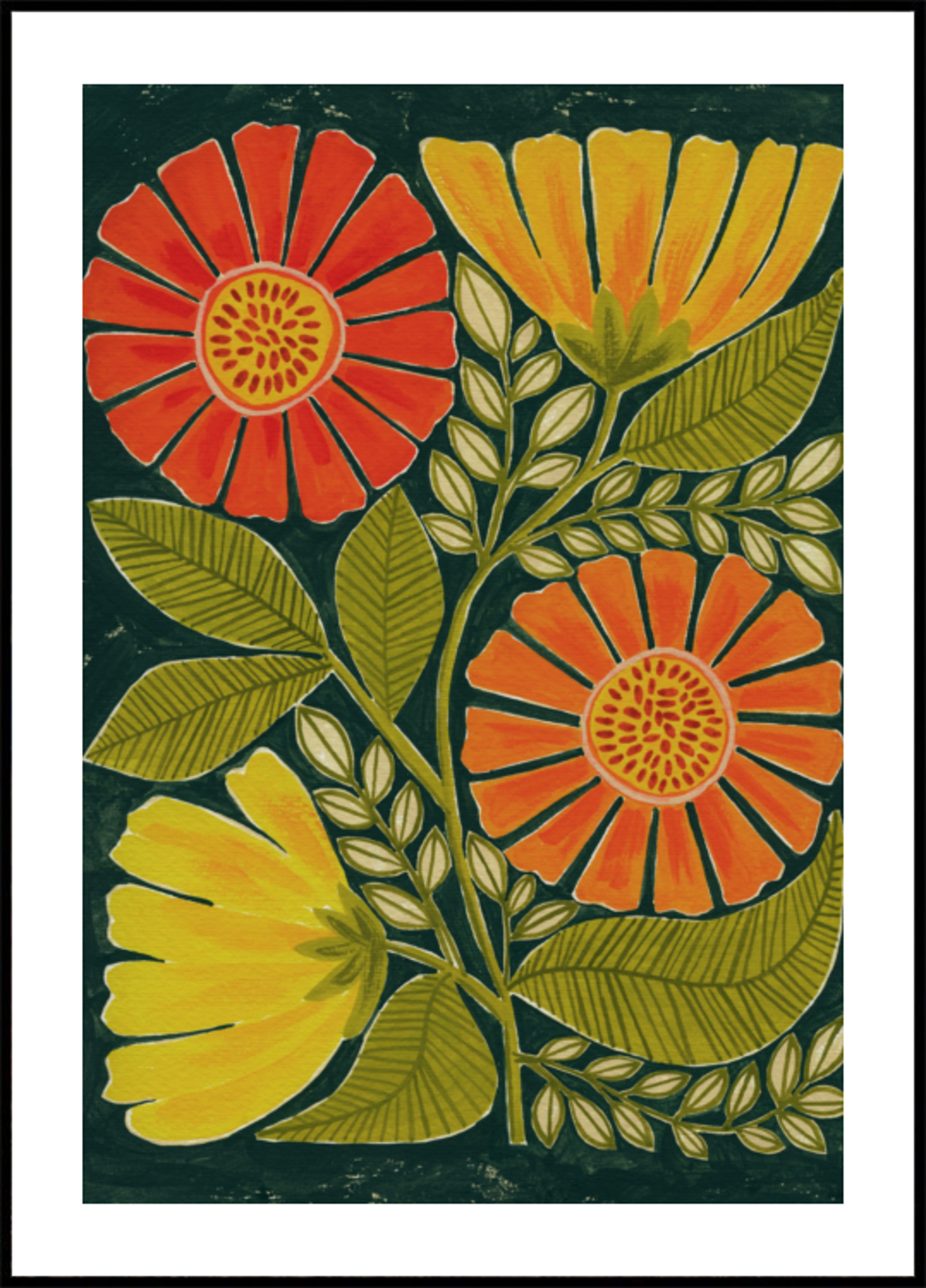 Kleurrijke volksbloemen