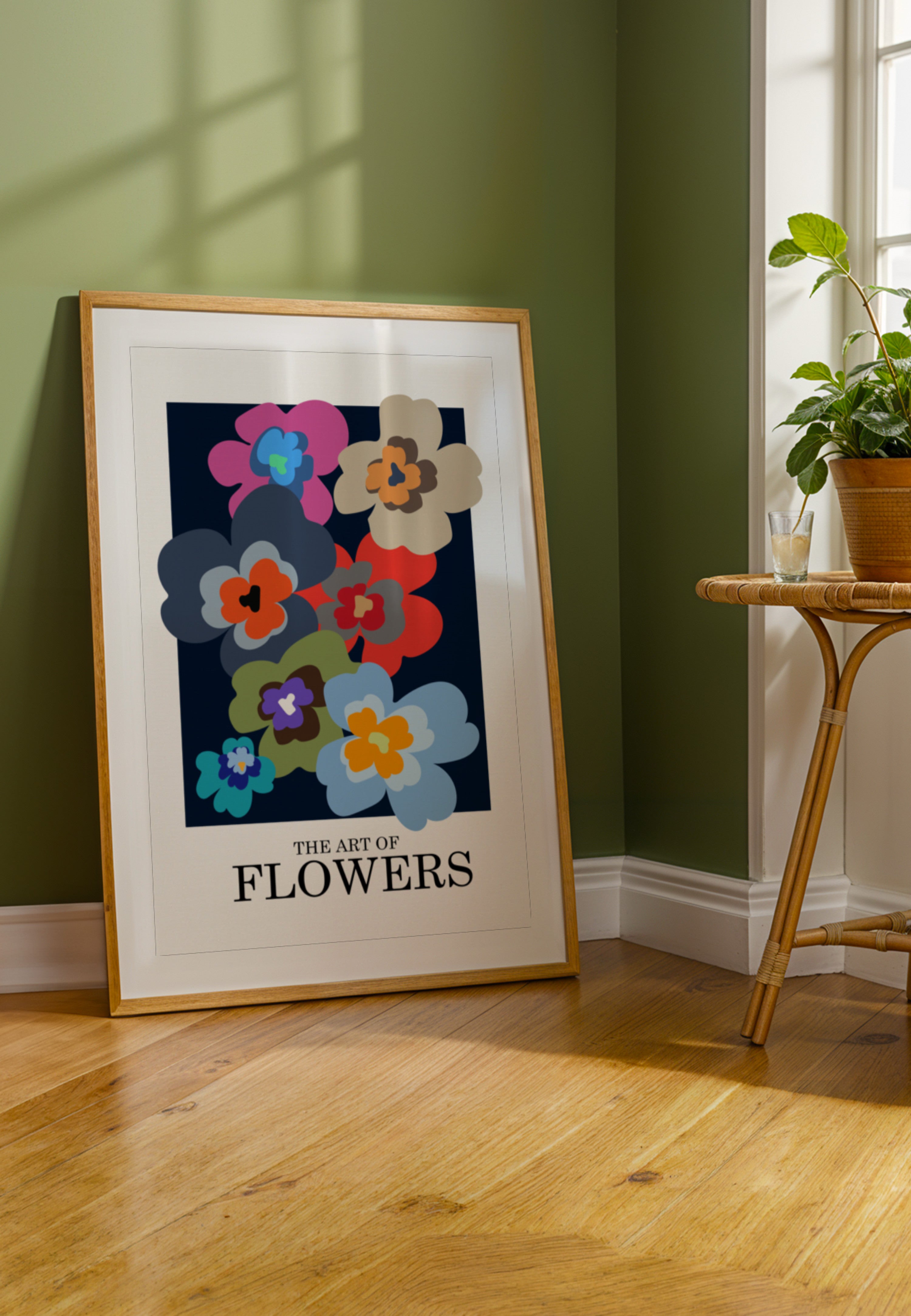 Kleurrijke abstracte bloemen