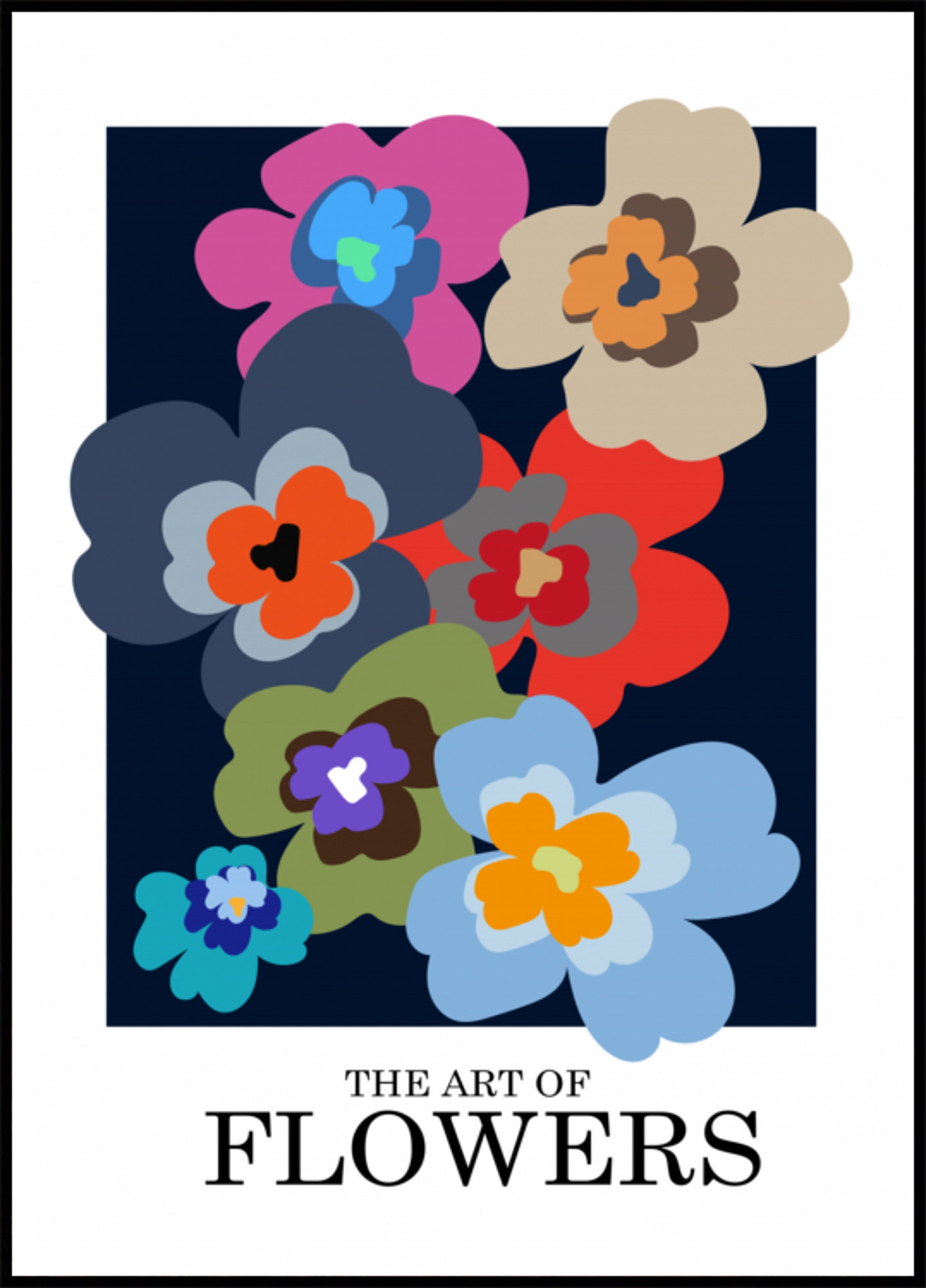 Kleurrijke abstracte bloemen