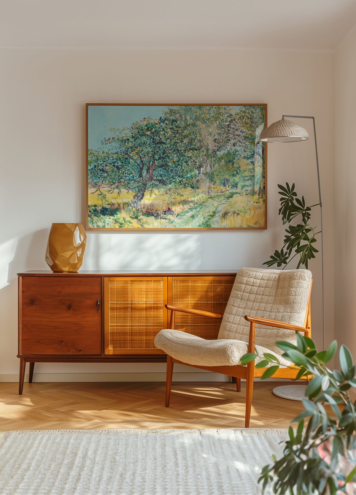Zonnig Boomgaardpad