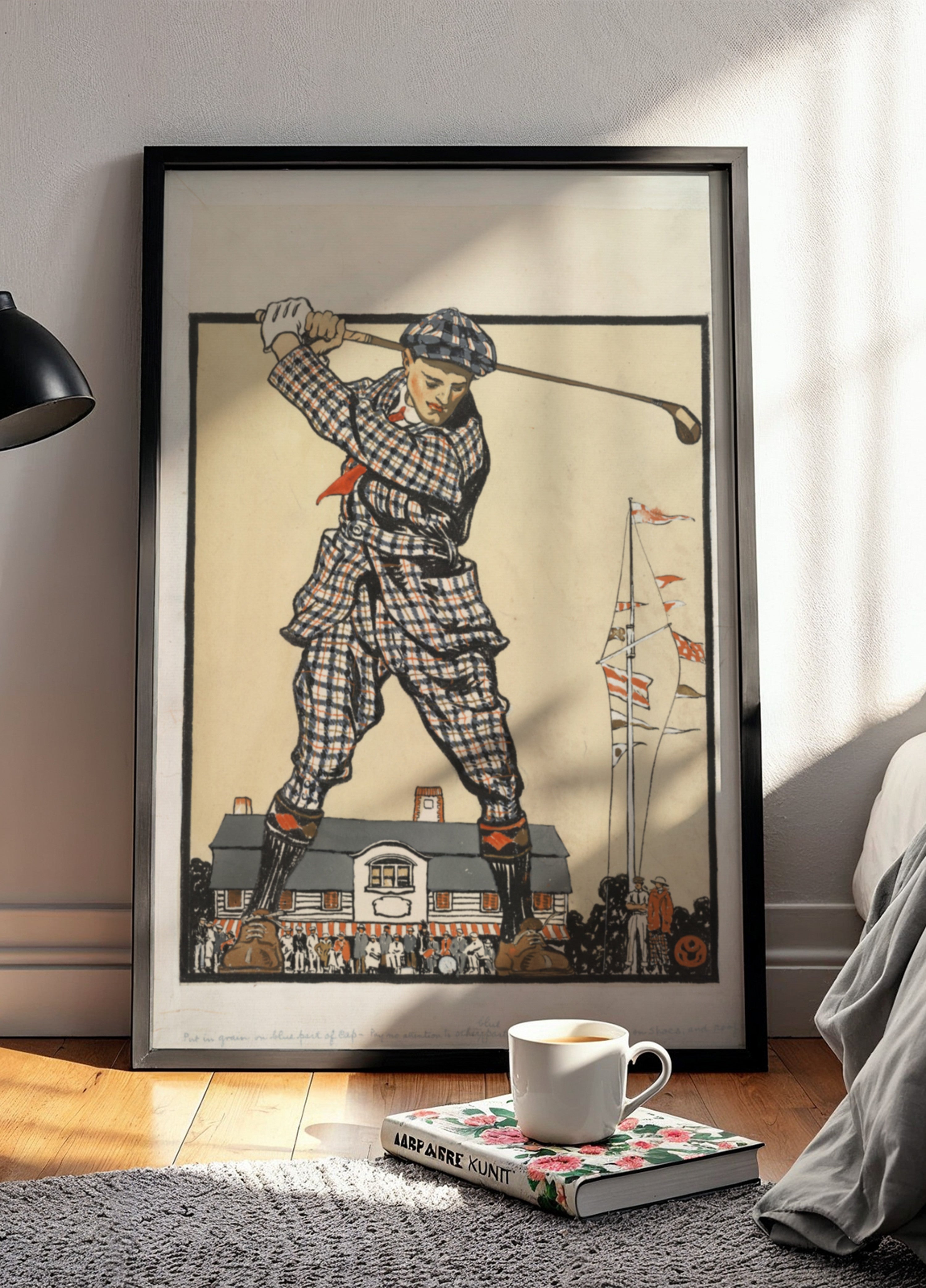 Man swingende golfclub (1915)