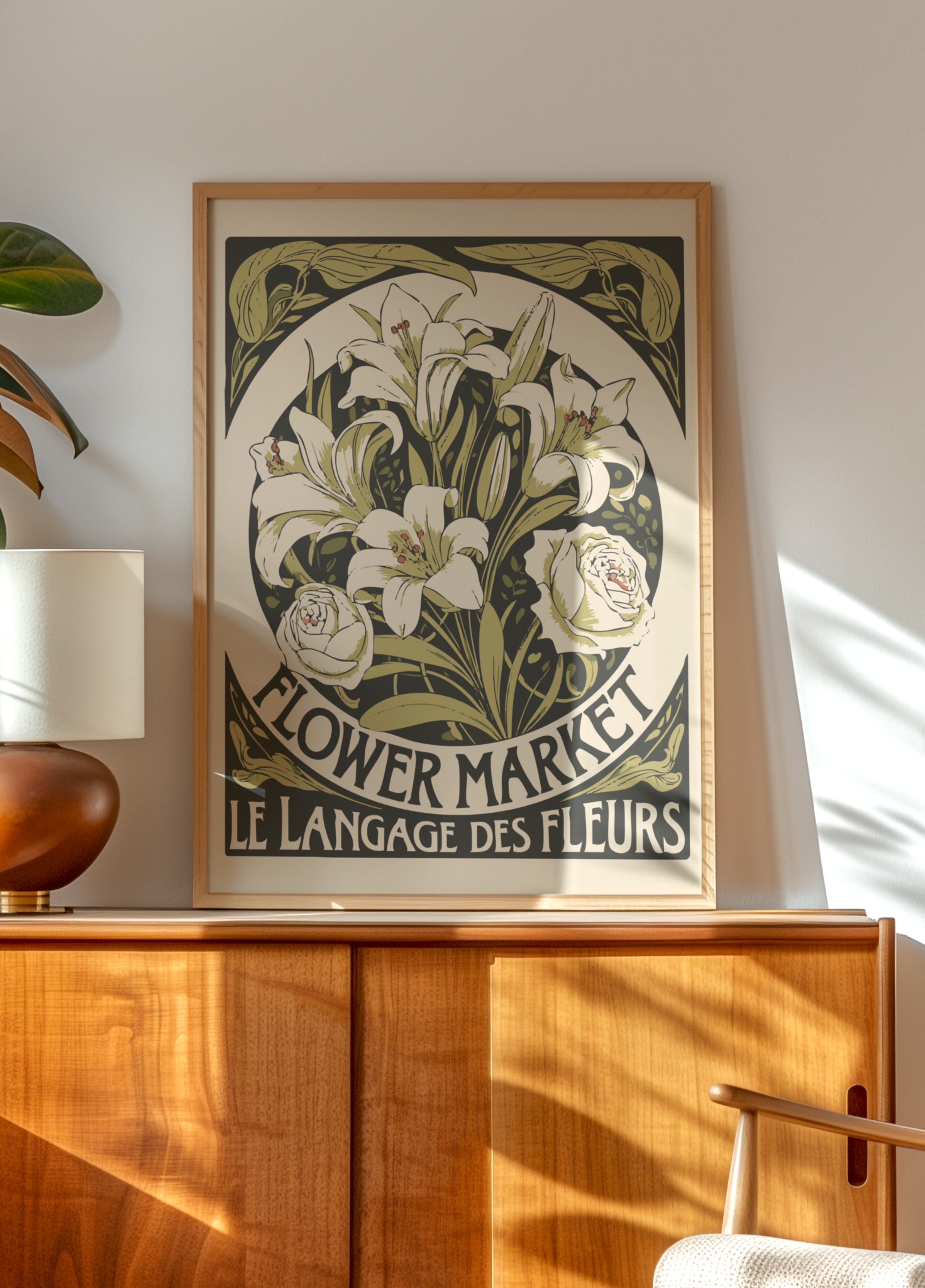 Vintage bloemenmarkt