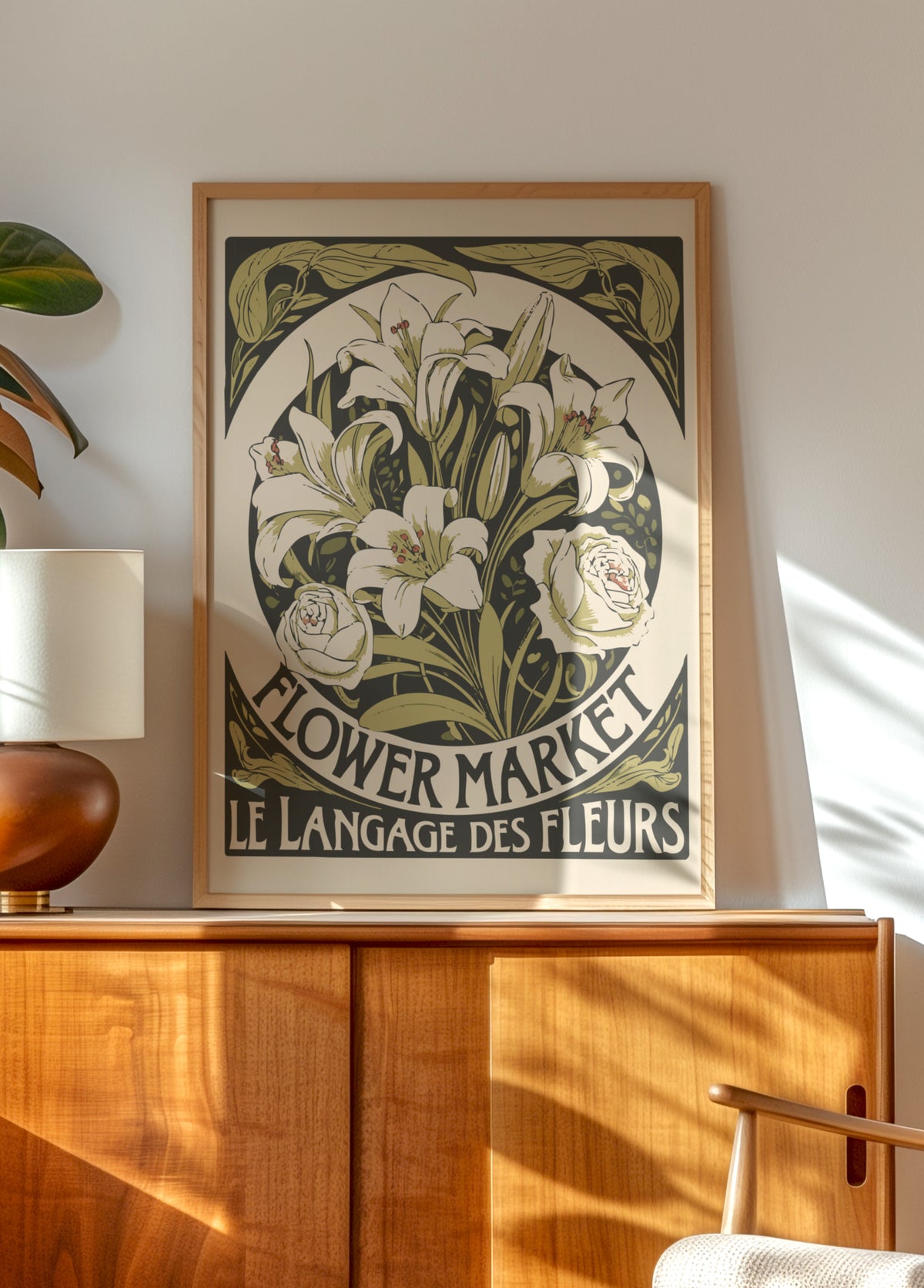 Vintage bloemenmarkt