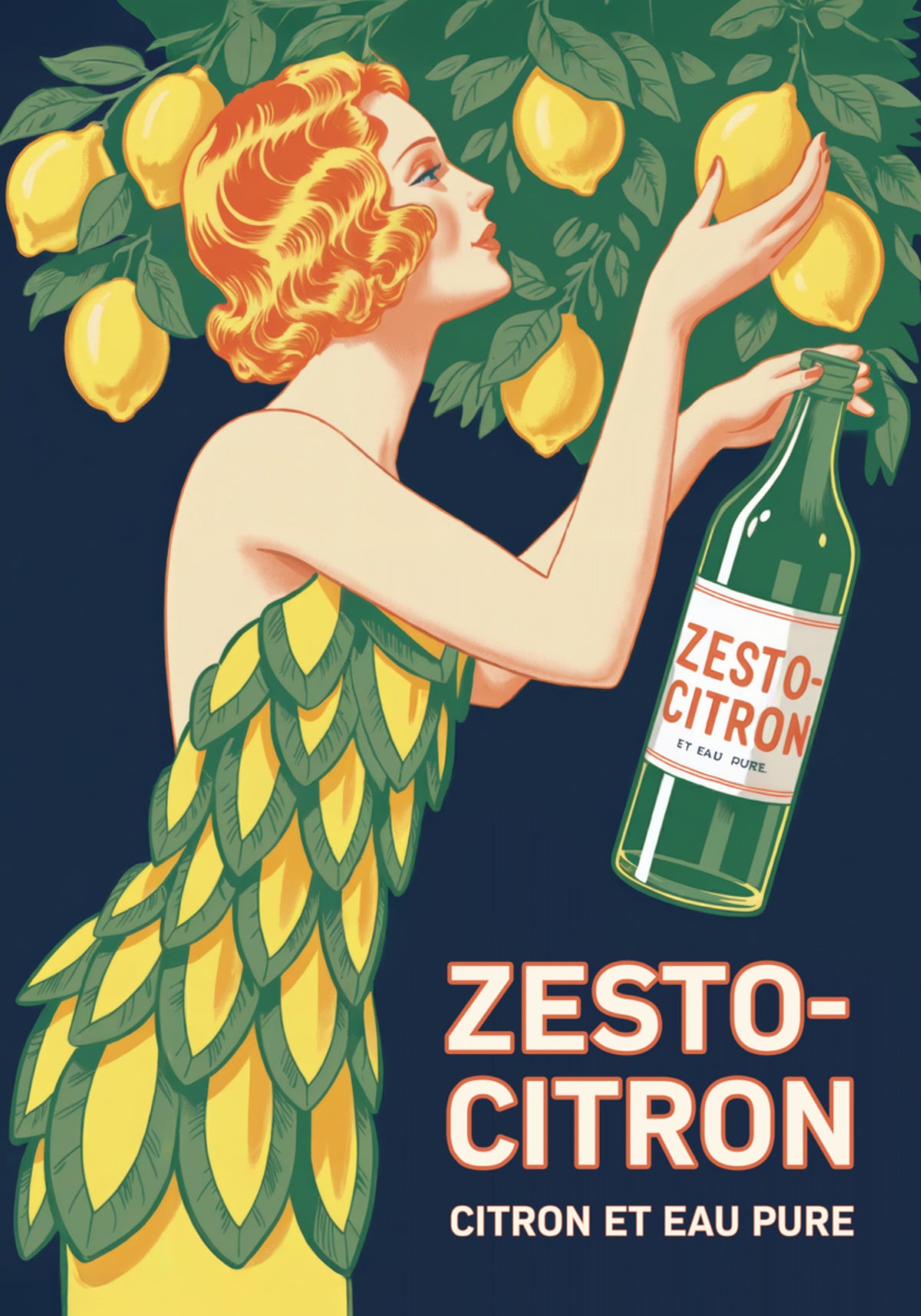 Art Deco Citroendame