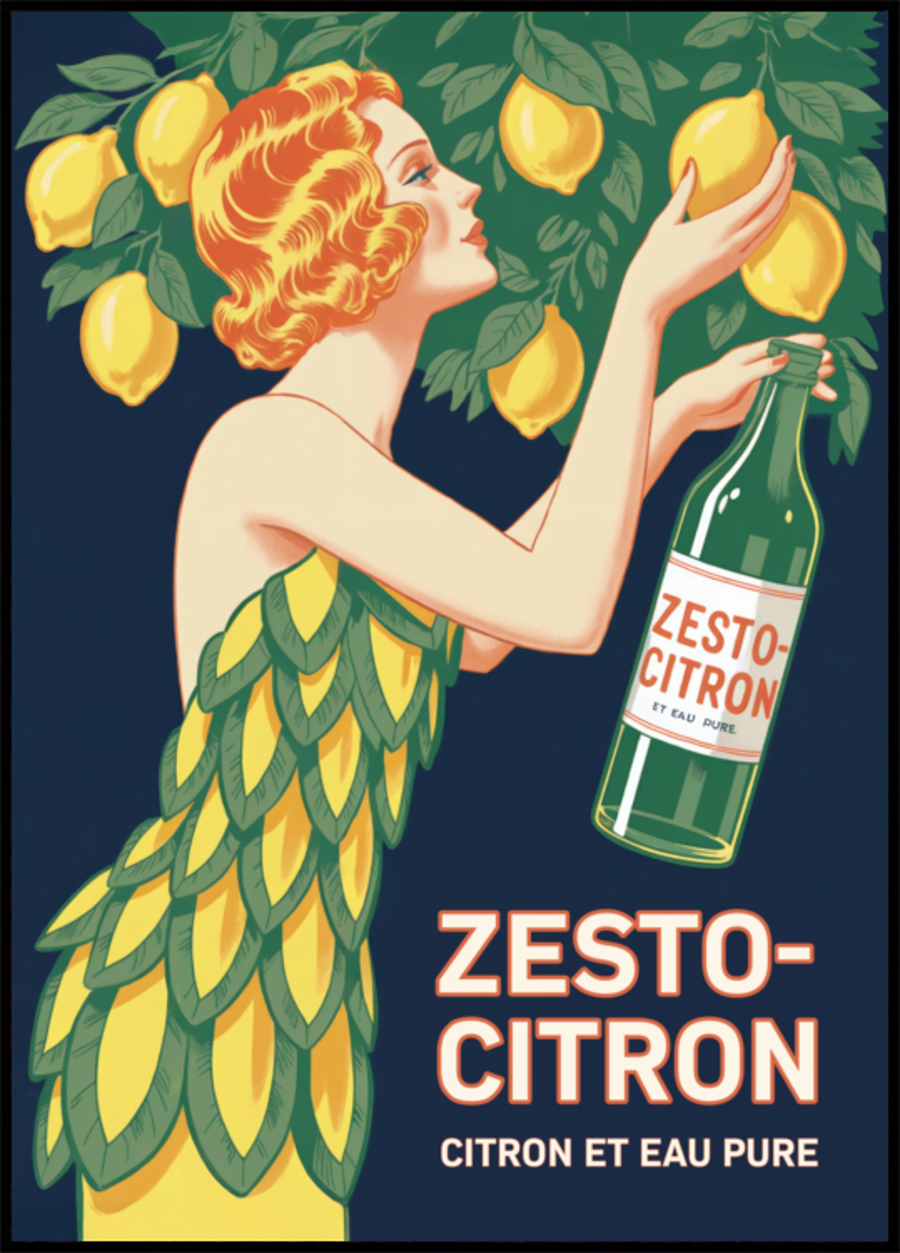Art Deco Citroendame