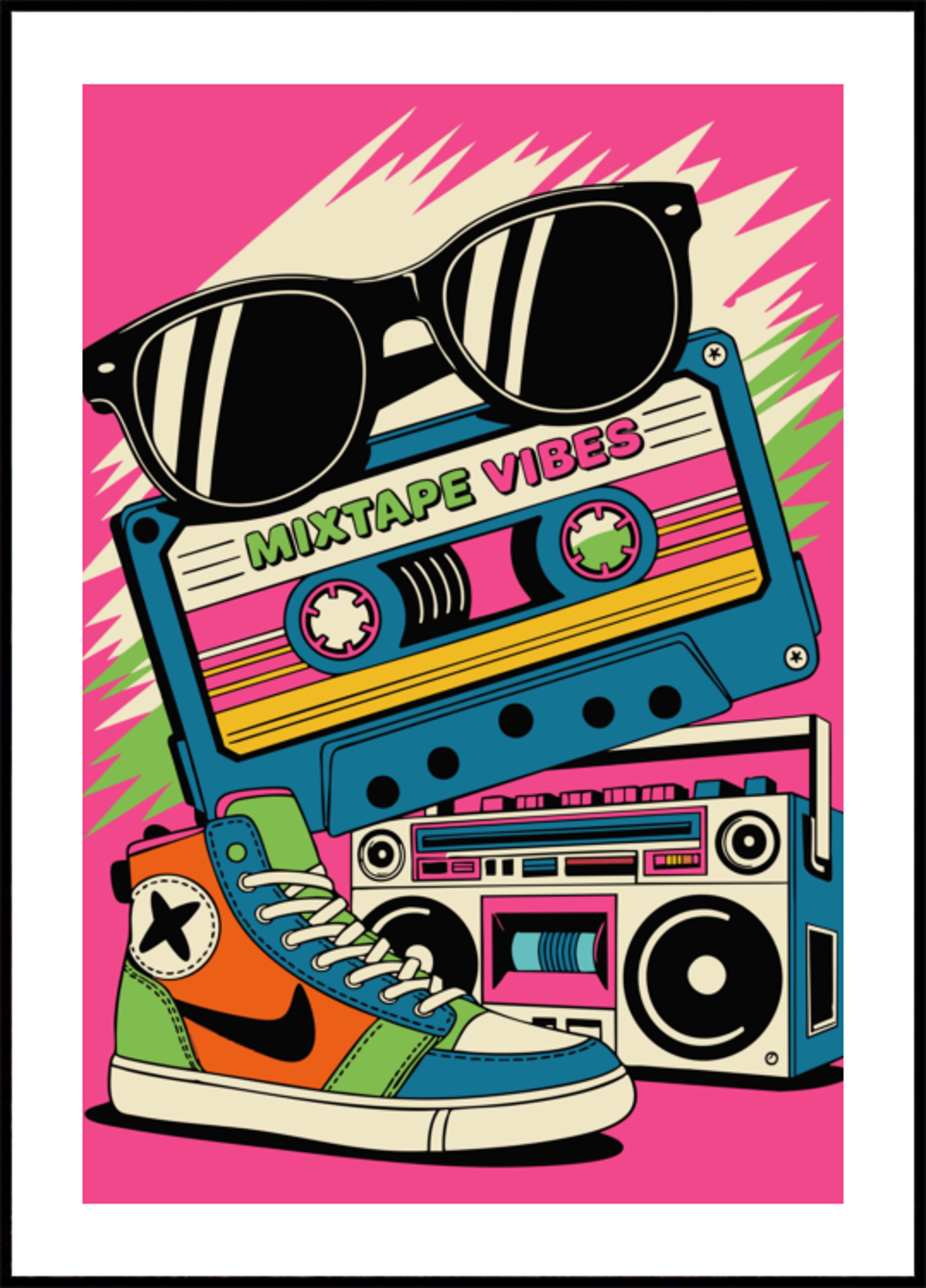 Retro mixtape-vibes