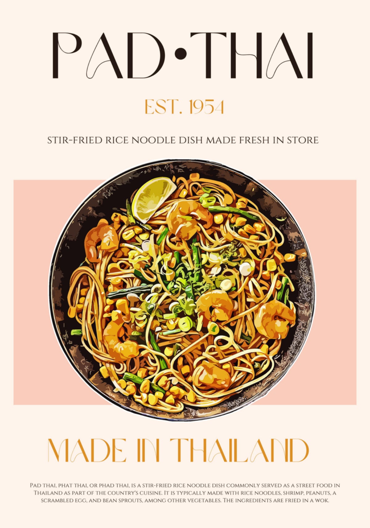 Klassieke Pad Thai-noedels