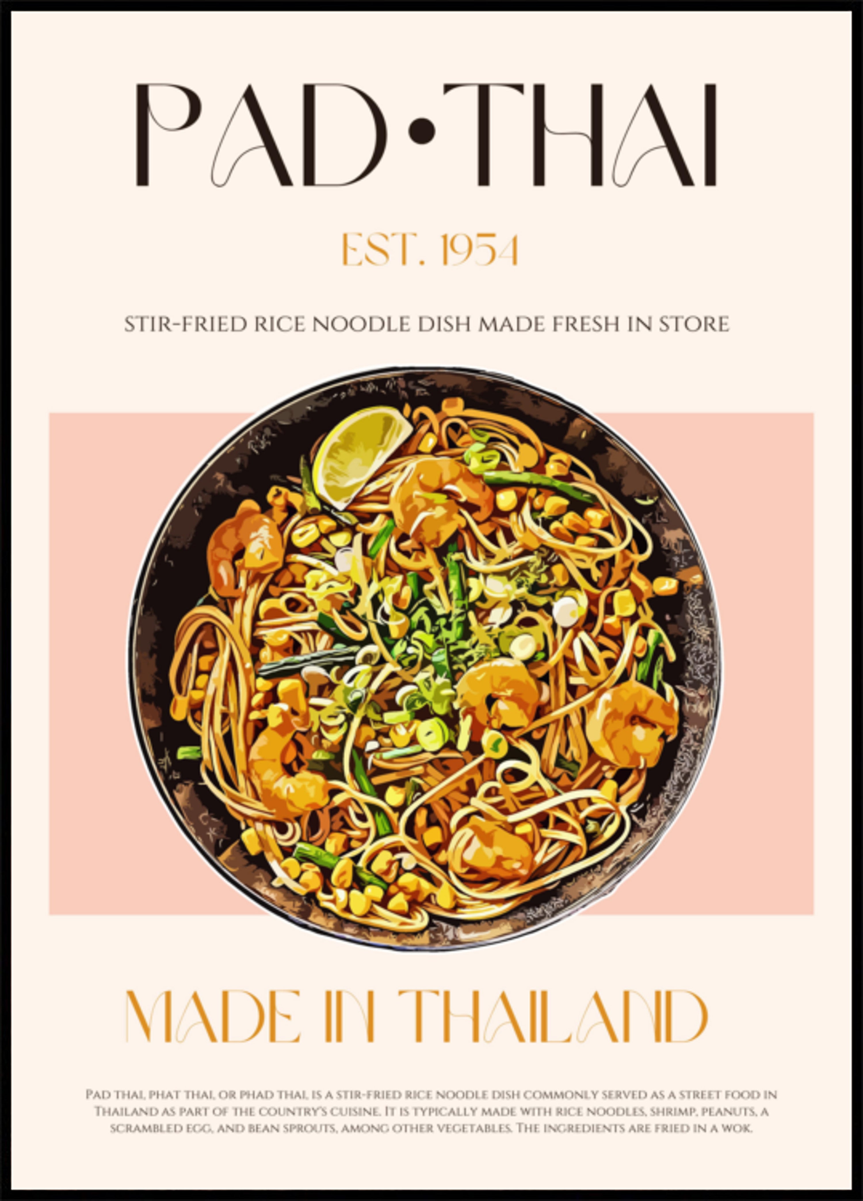 Klassieke Pad Thai-noedels