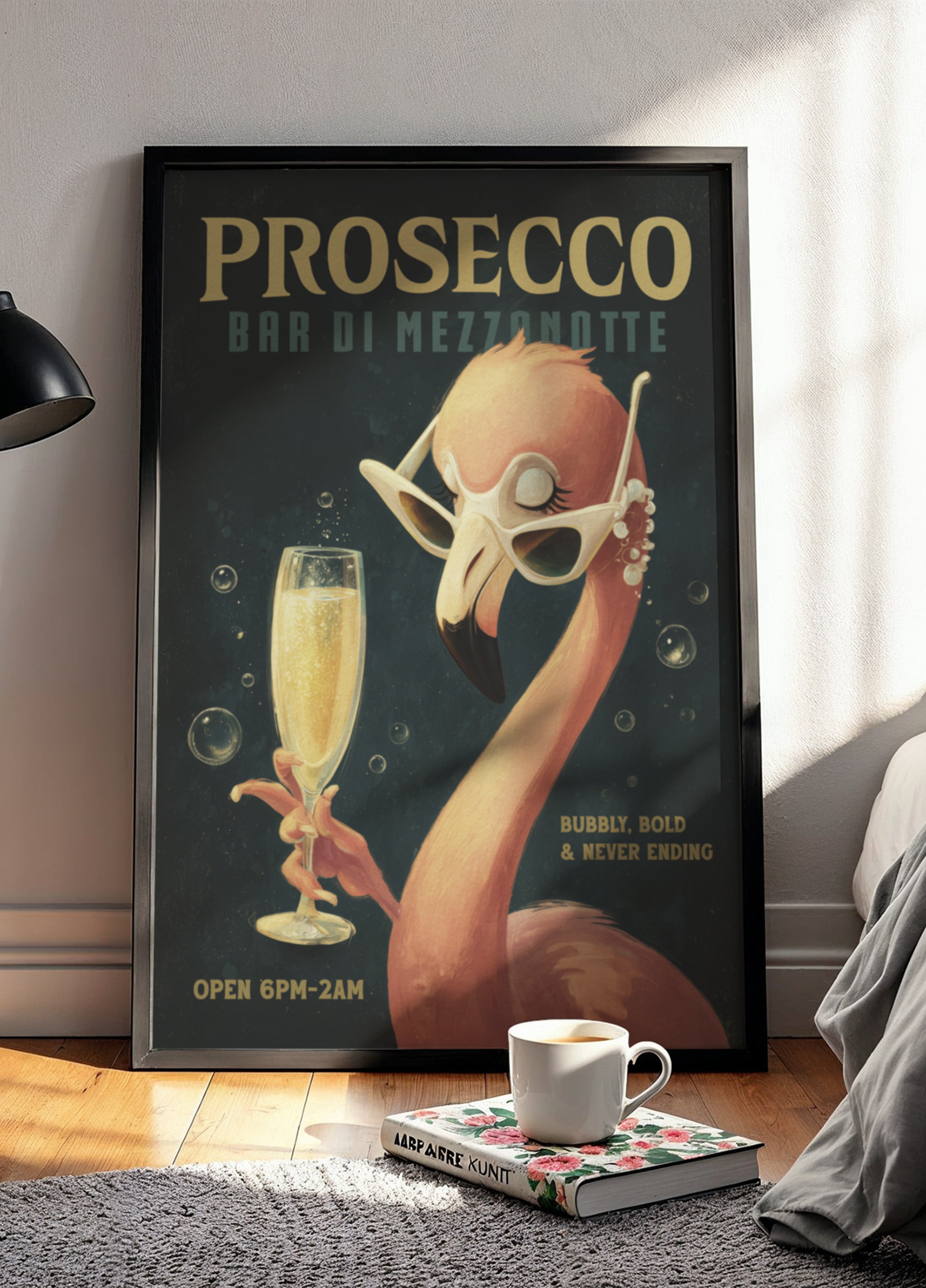 Coole Flamingo Prosecco-bar