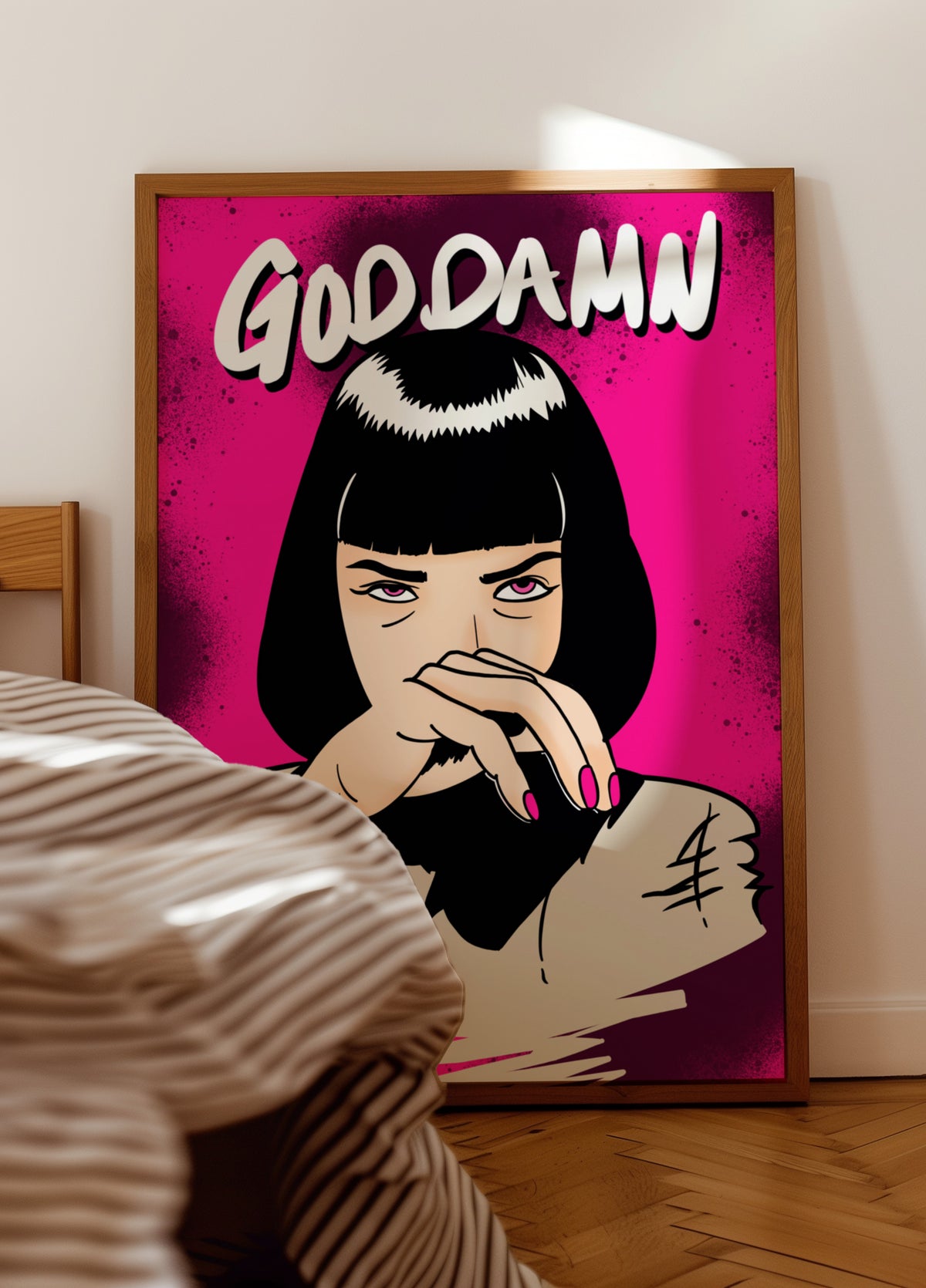 Brutale pop-art vrouw