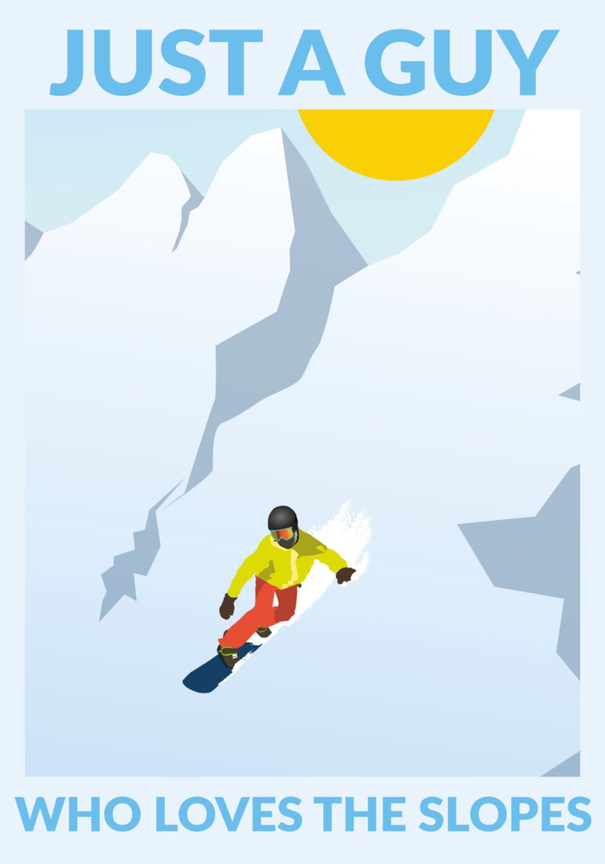 Snowboarden bergavontuur