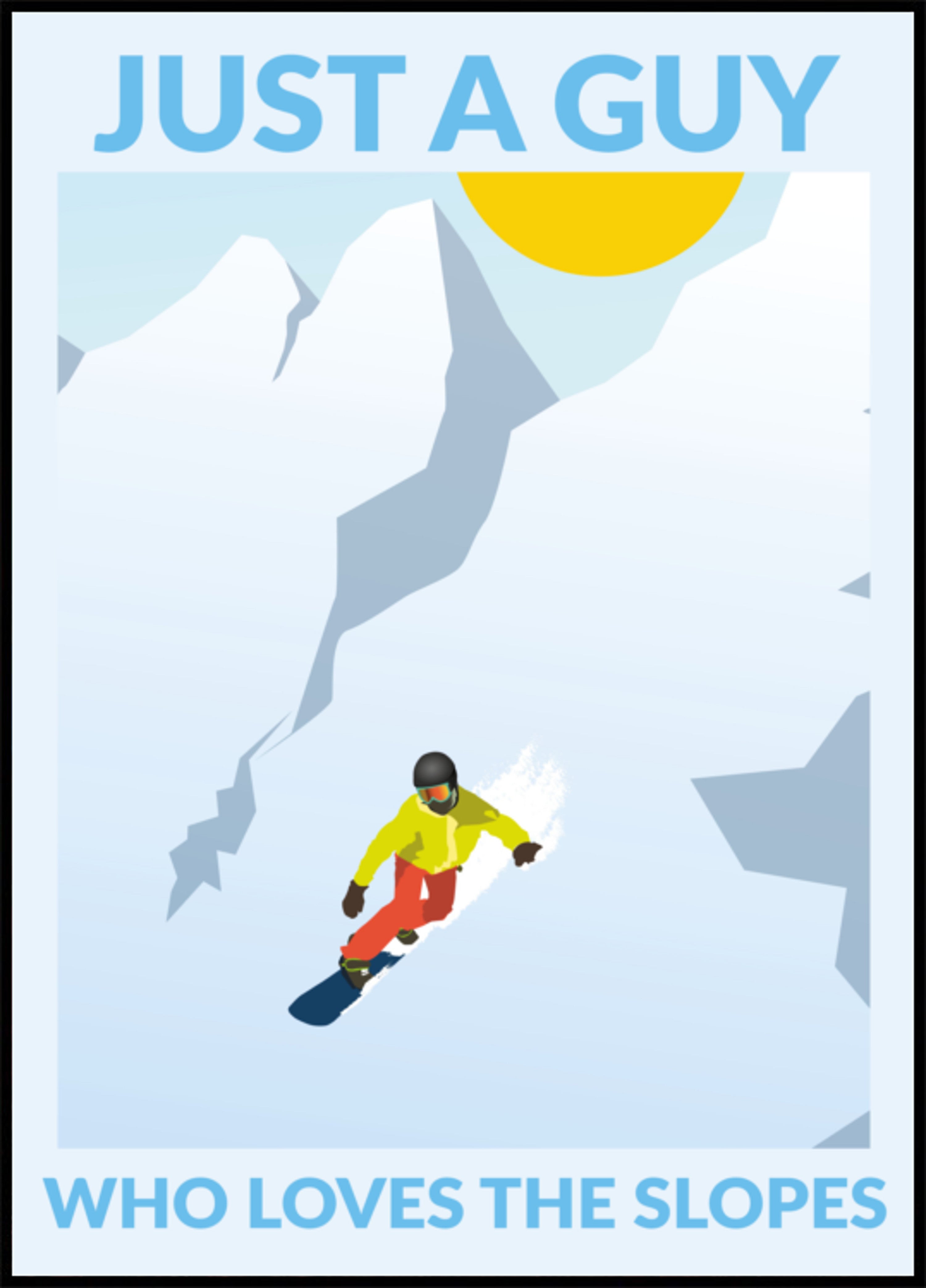 Snowboarden bergavontuur