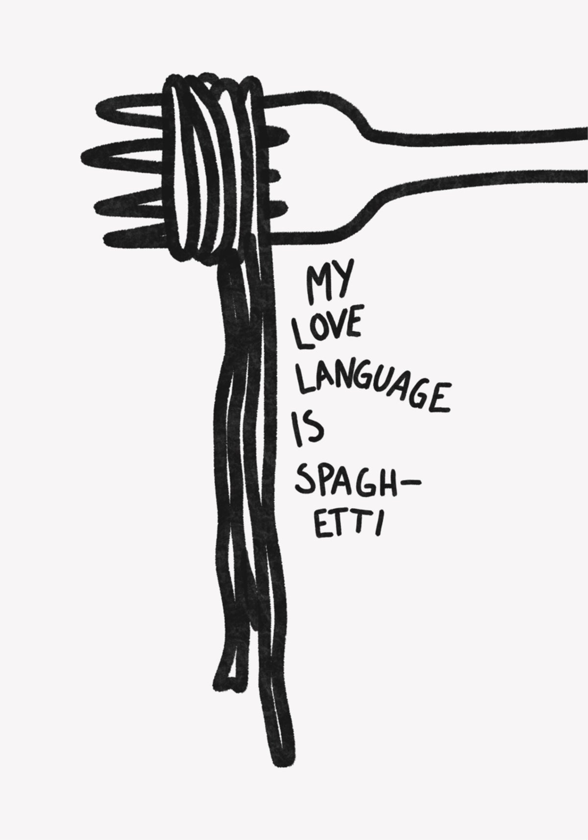 Spaghetti-liefdestaal