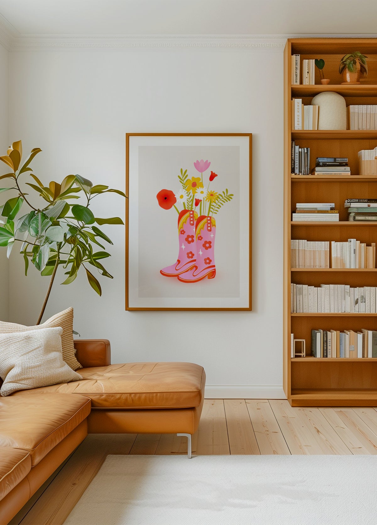 Roze Cowboylaarzen Bloemen