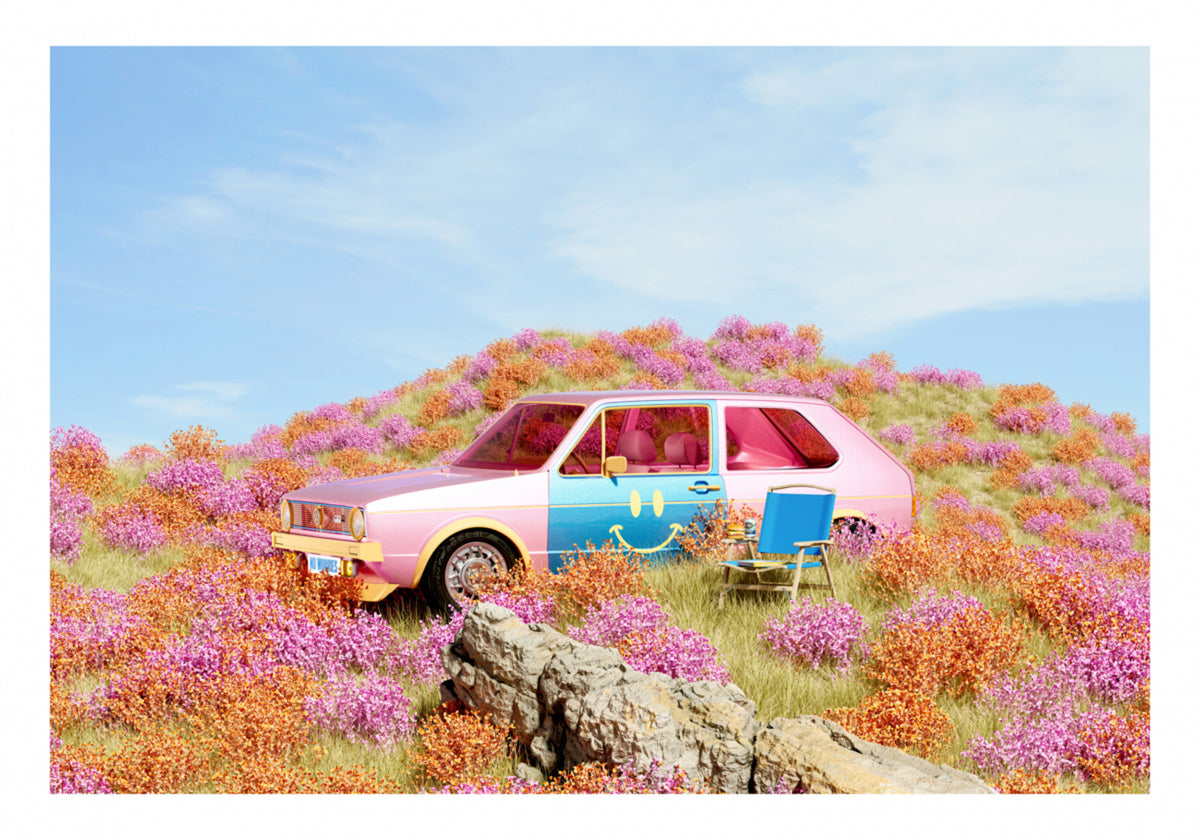 Smileyauto In Bloemen