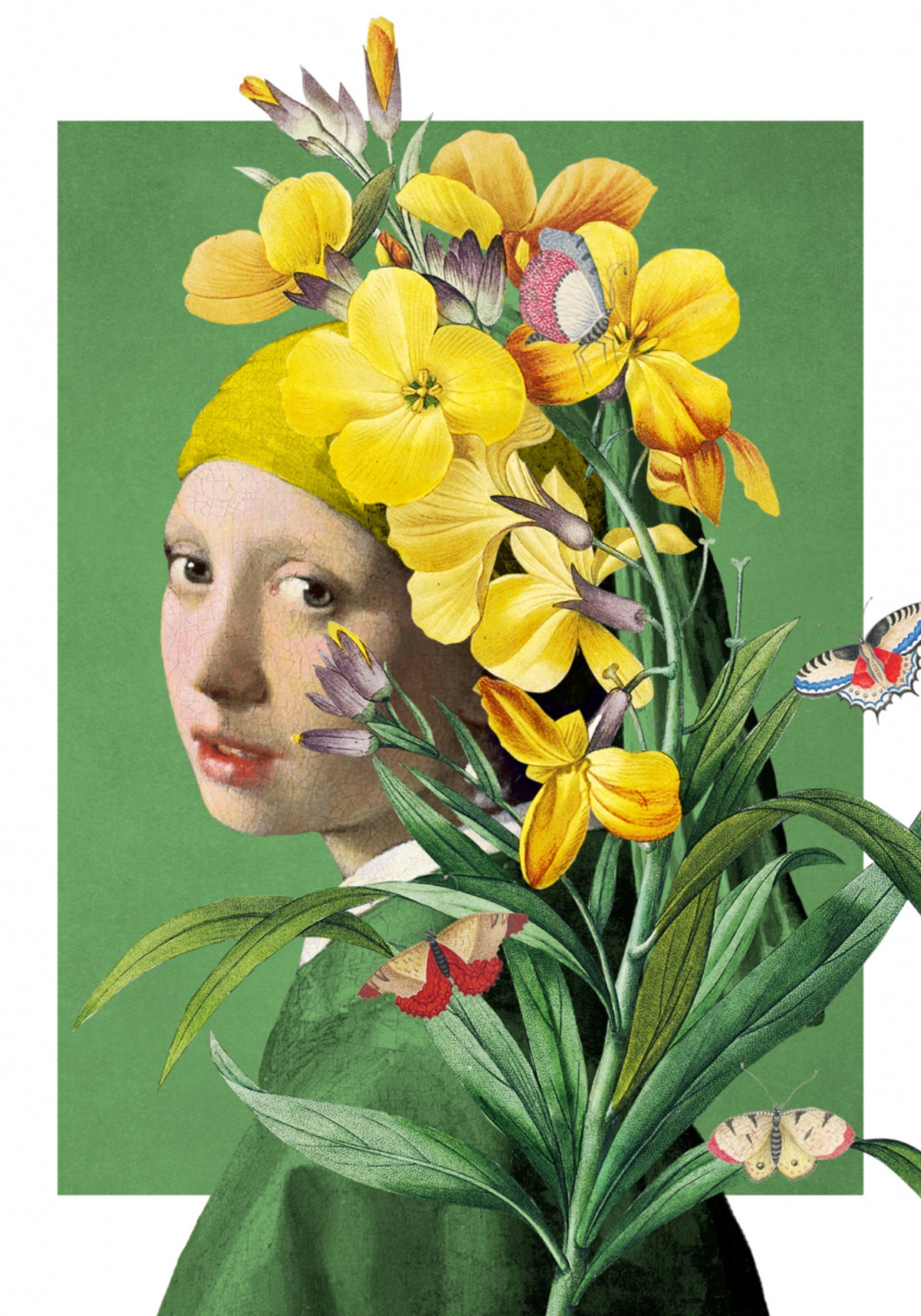 Geel bloemenportret