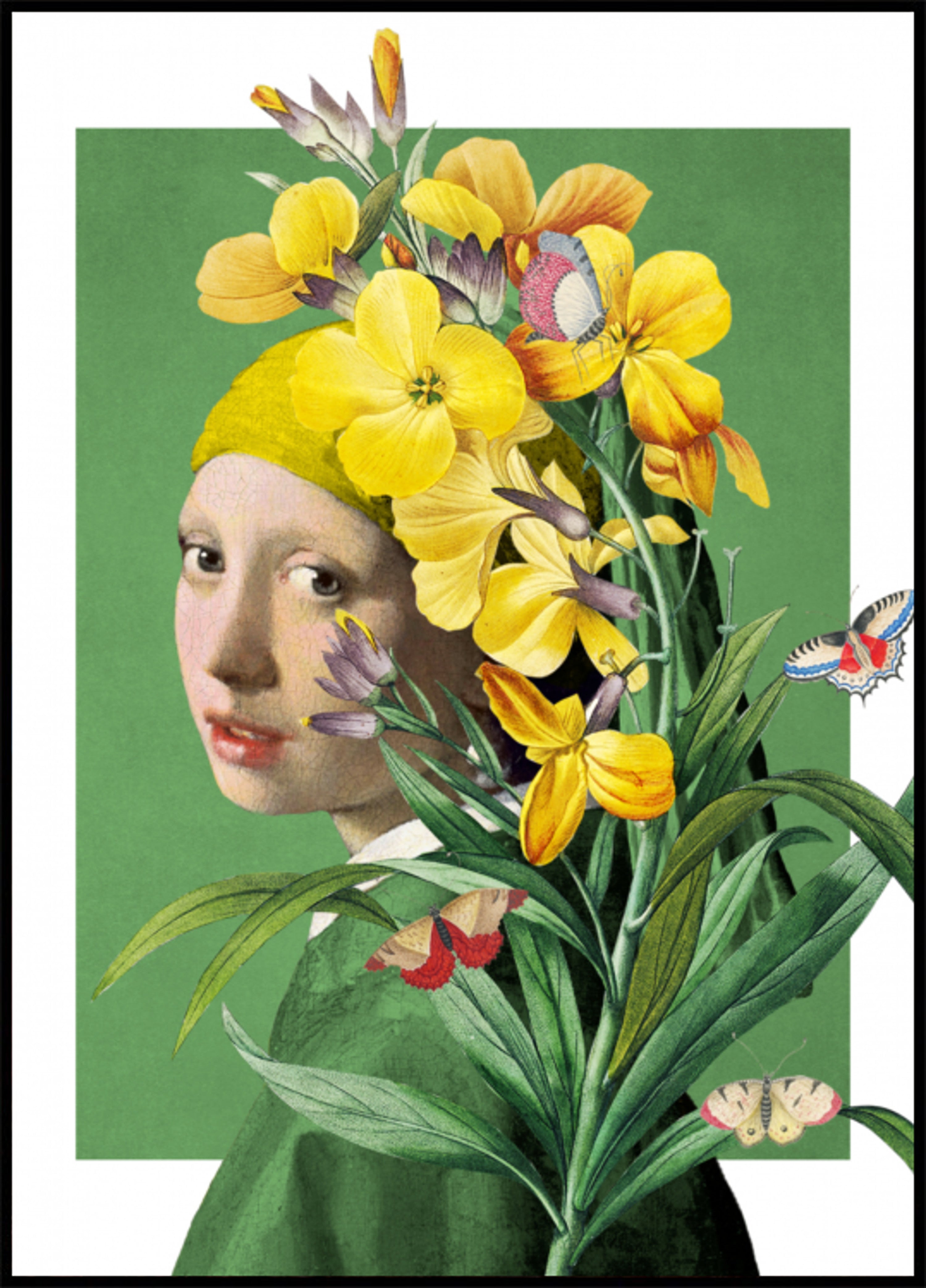 Geel bloemenportret