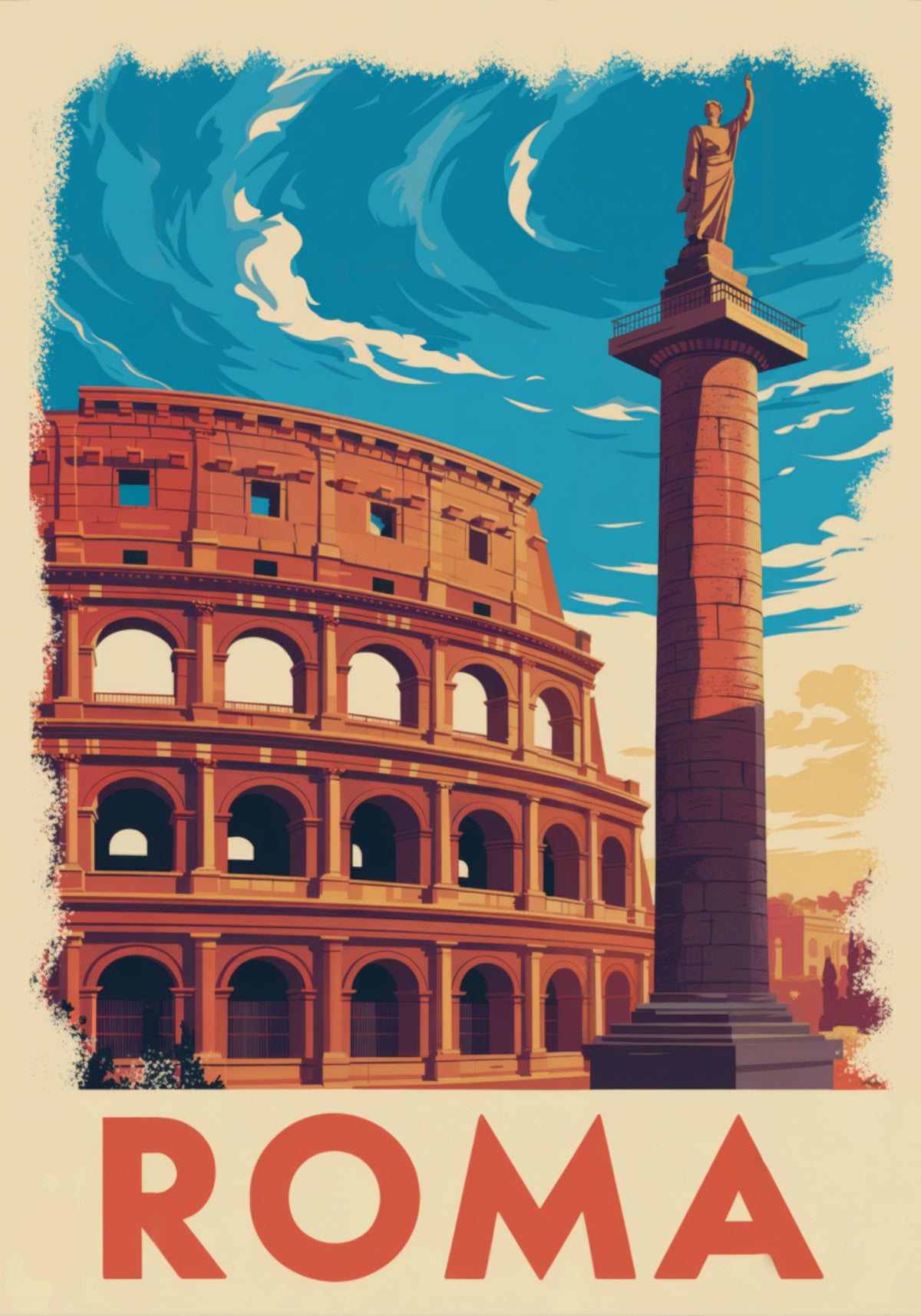 Rome Colosseum-kolom