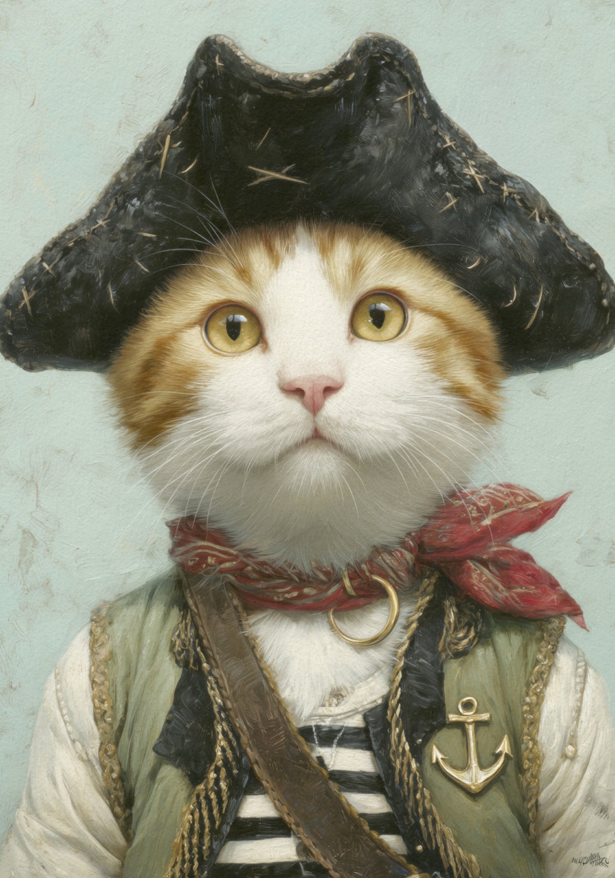 Katachtige piratenkapitein