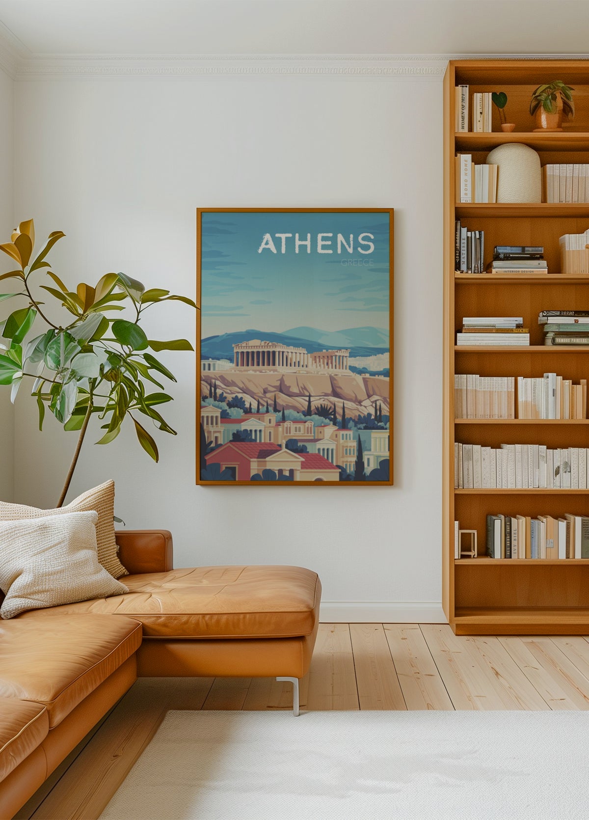 Uitzicht op de Akropolis van Athene