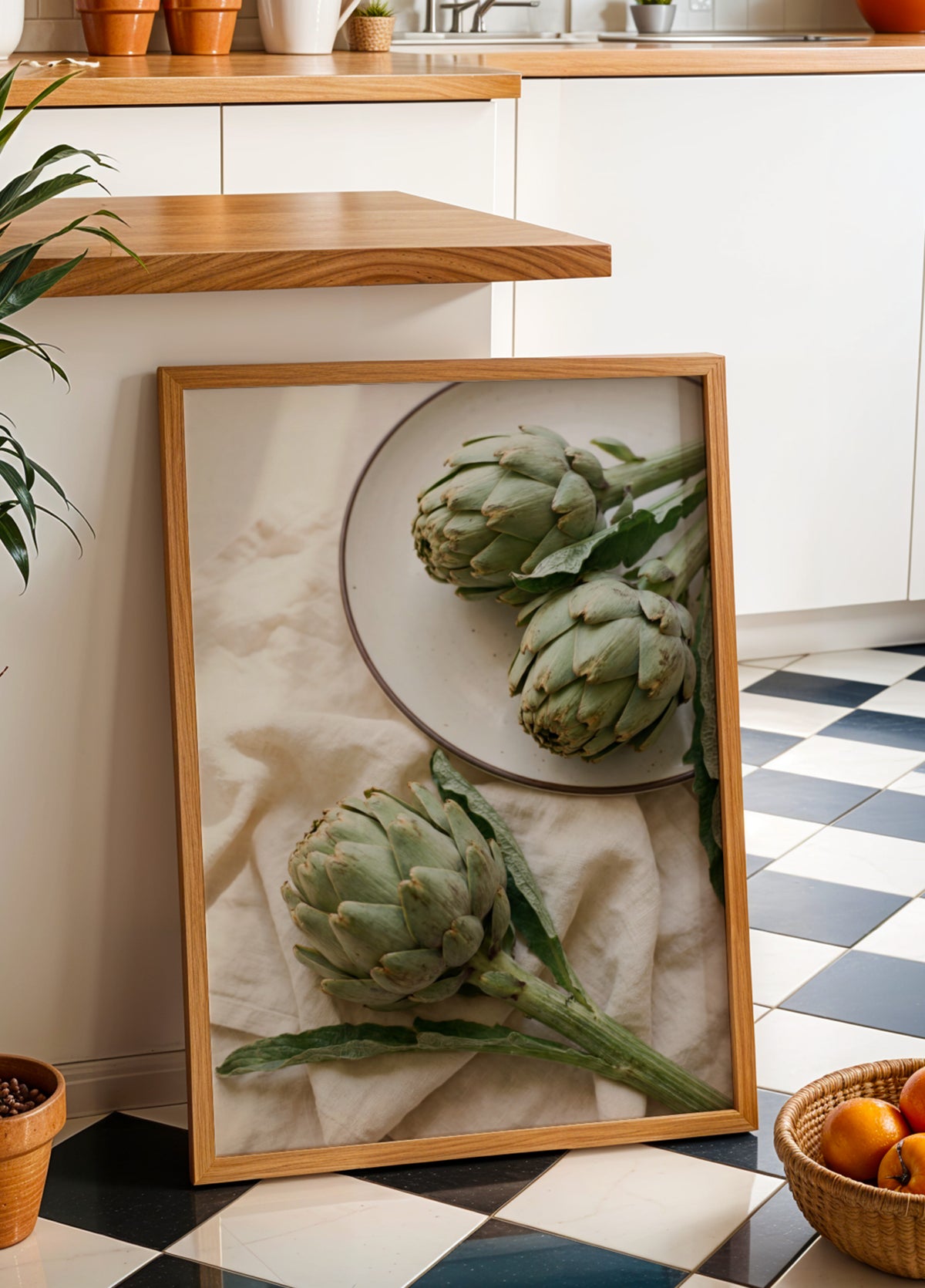 Verse groene artisjokken