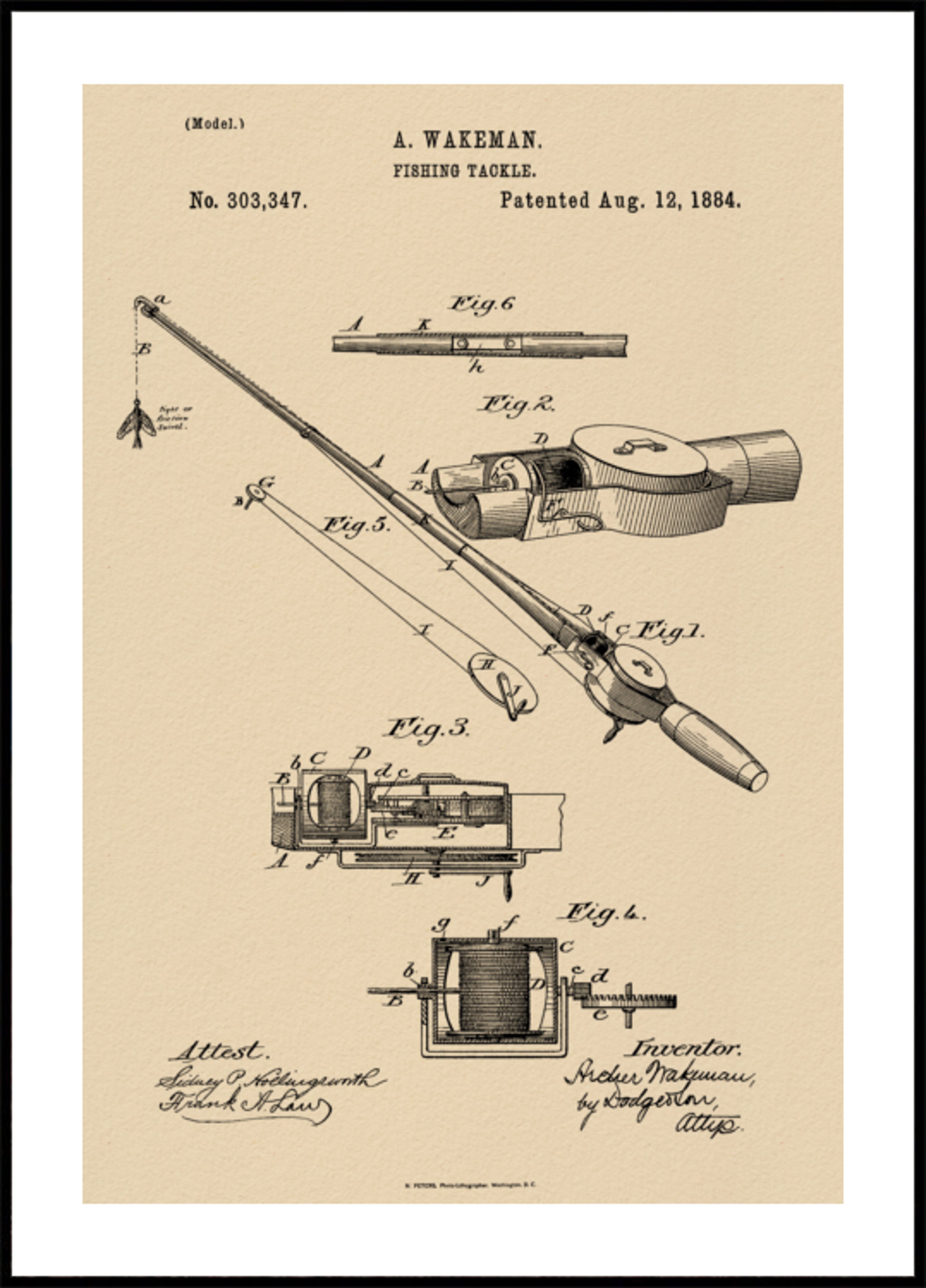 Vintage visgerei patent