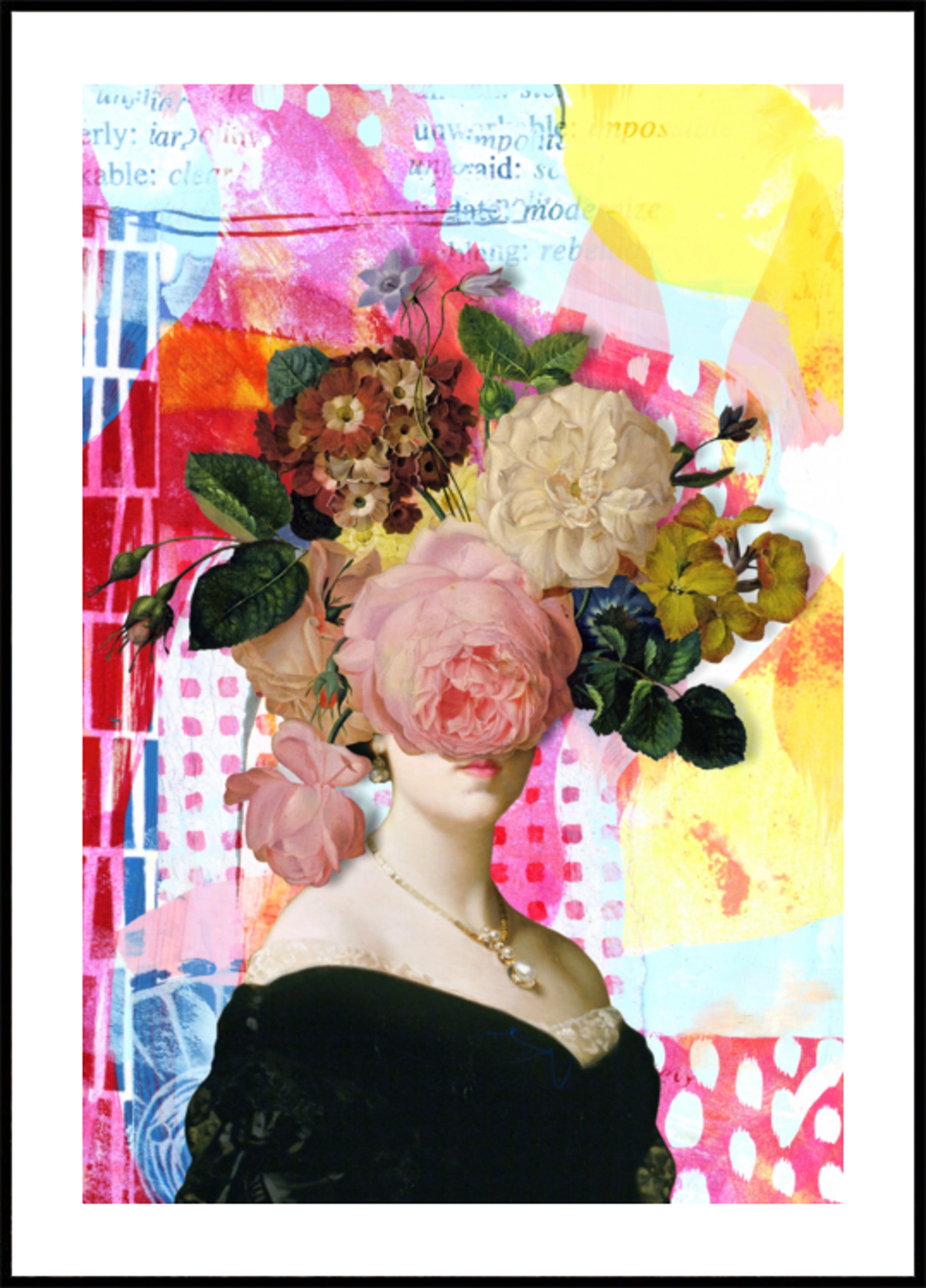 Surrealistische bloemendame
