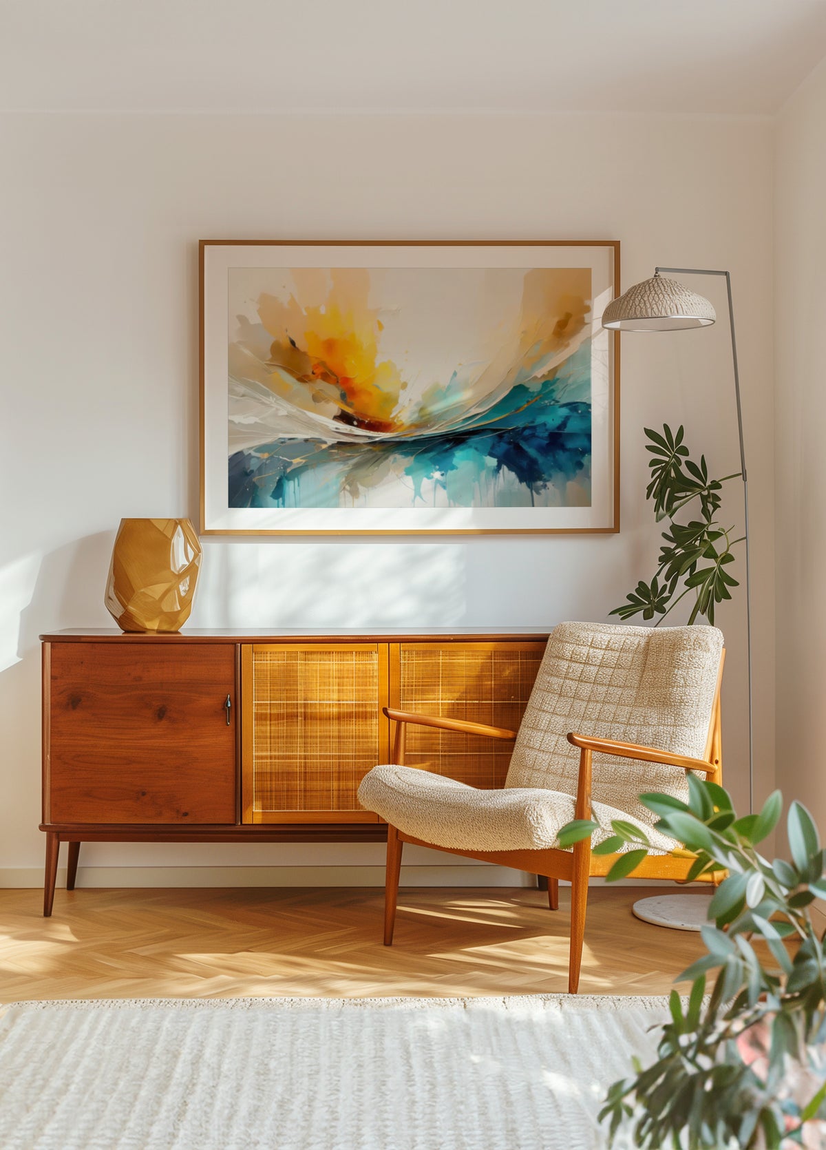 Levendige abstracte stroom