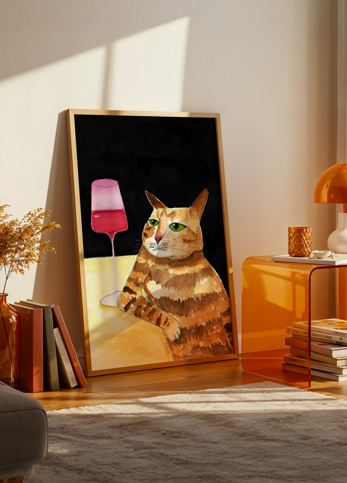Chagrijnige kattenwijn