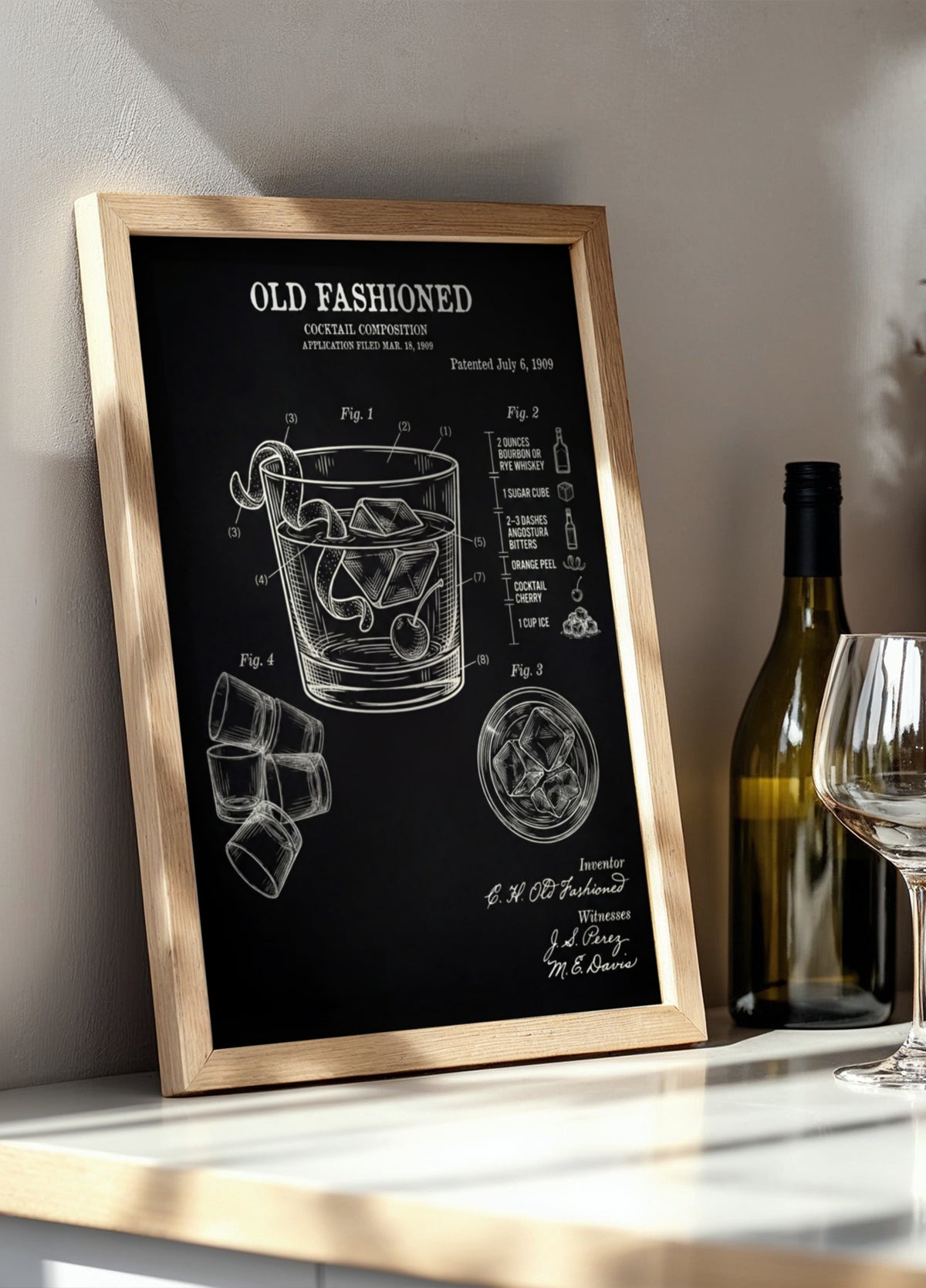Ouderwets cocktailpatent