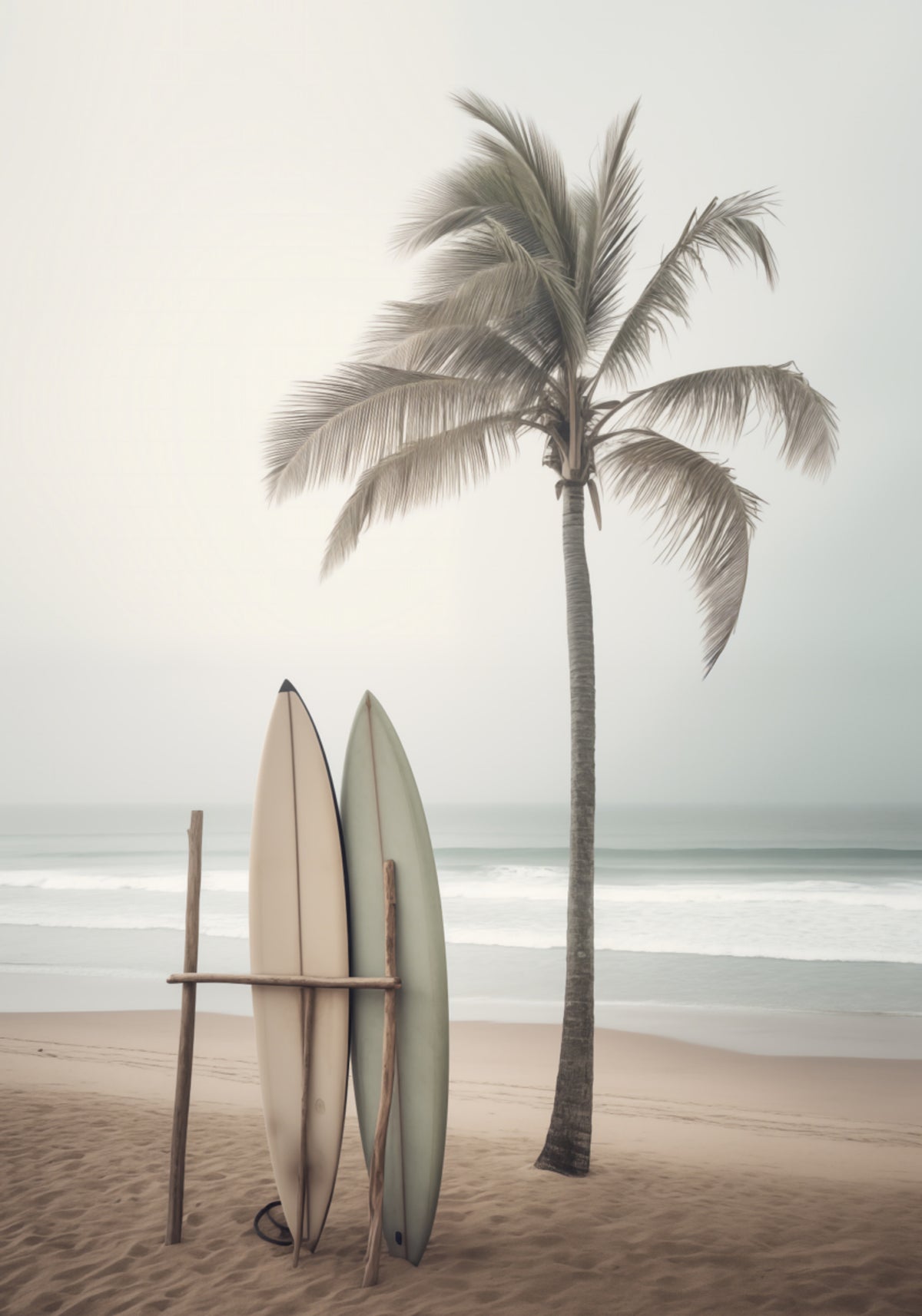 Serene strandsurfplanken