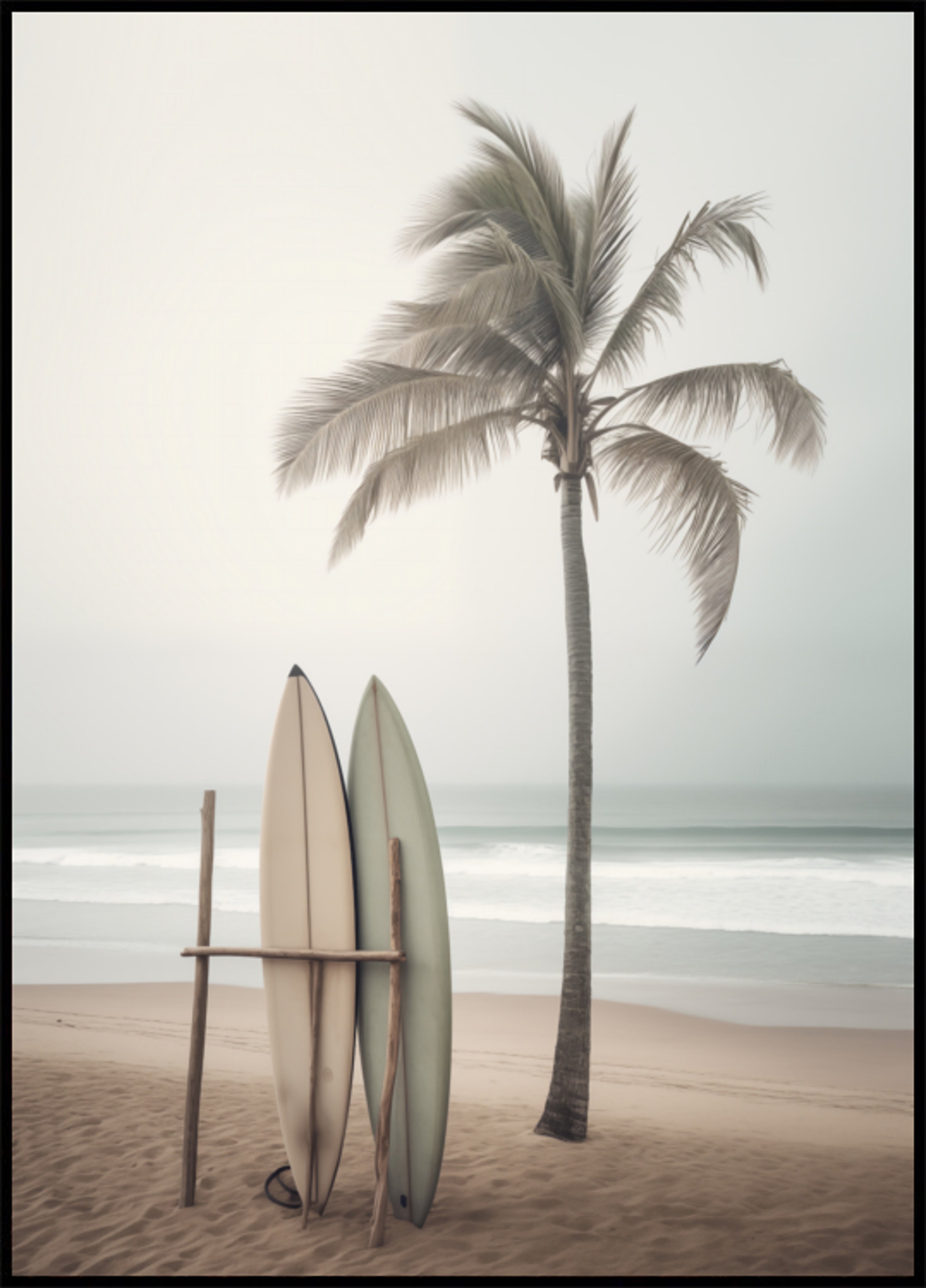 Serene strandsurfplanken