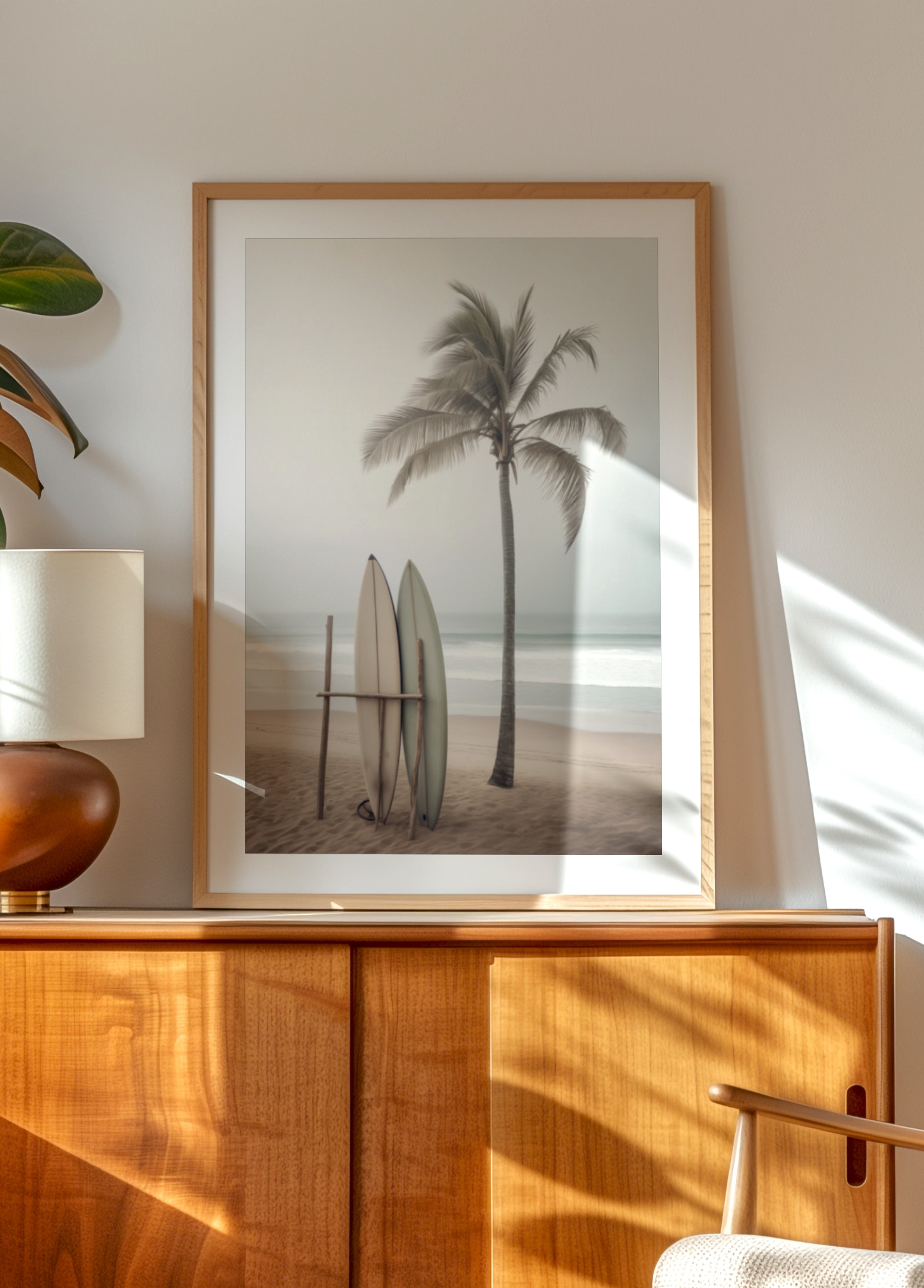 Serene strandsurfplanken