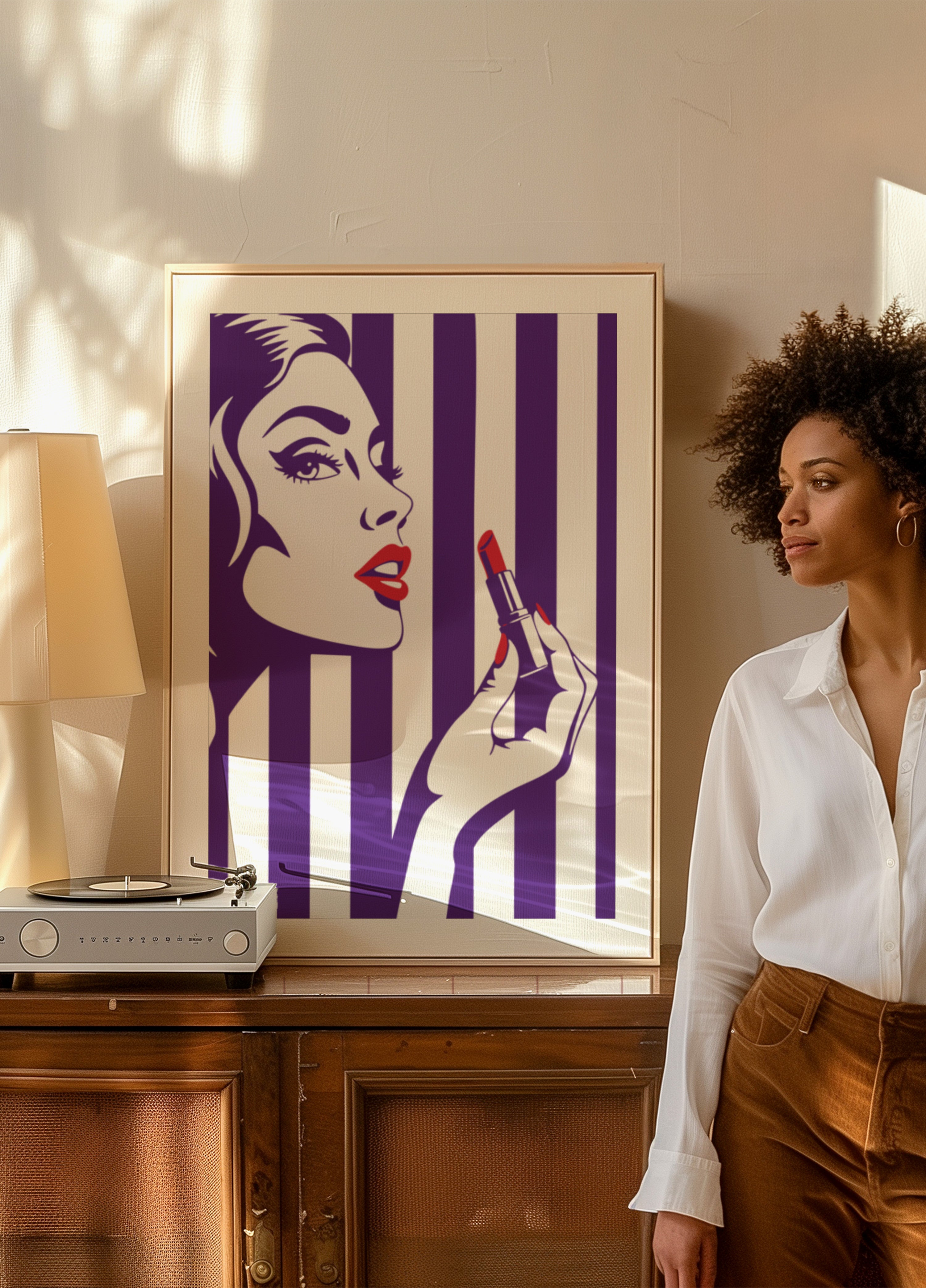 Gedurfde lippenstift-glamour