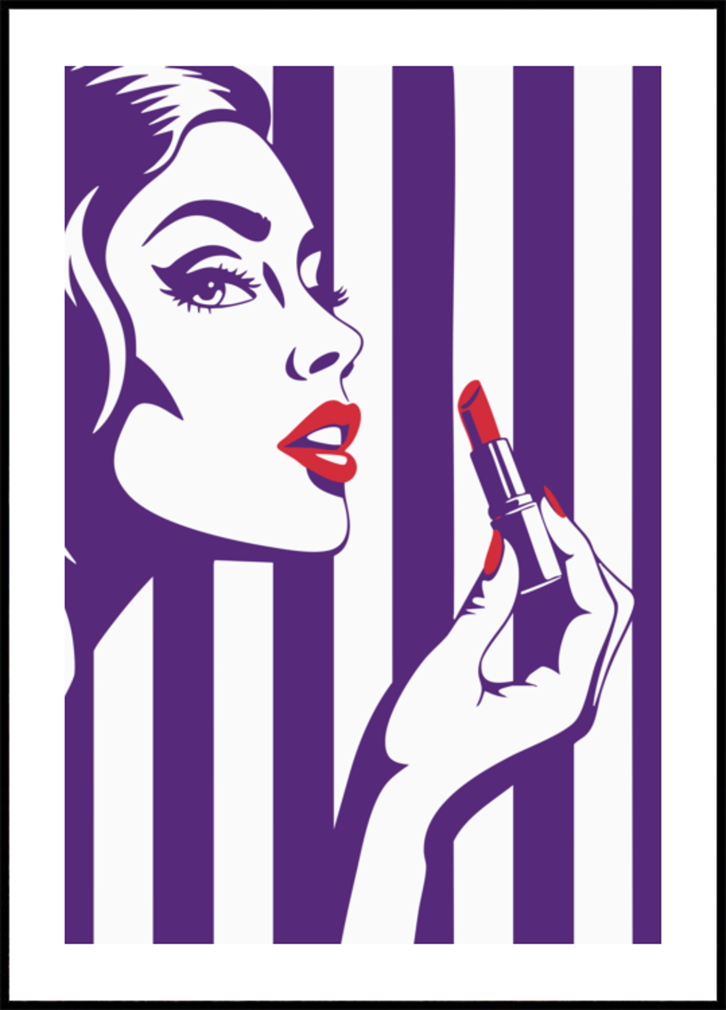 Gedurfde lippenstift-glamour