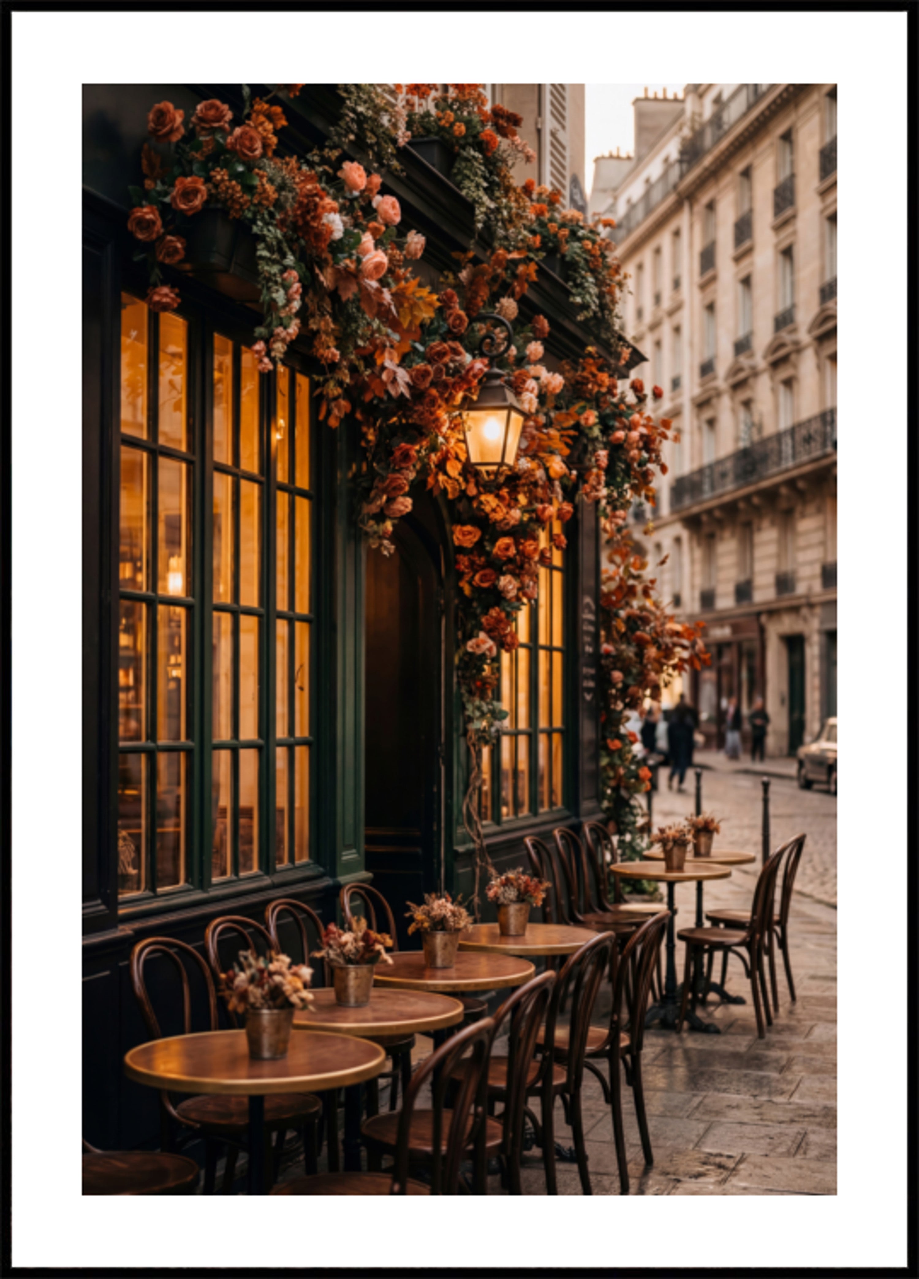 Herfst Parijse café