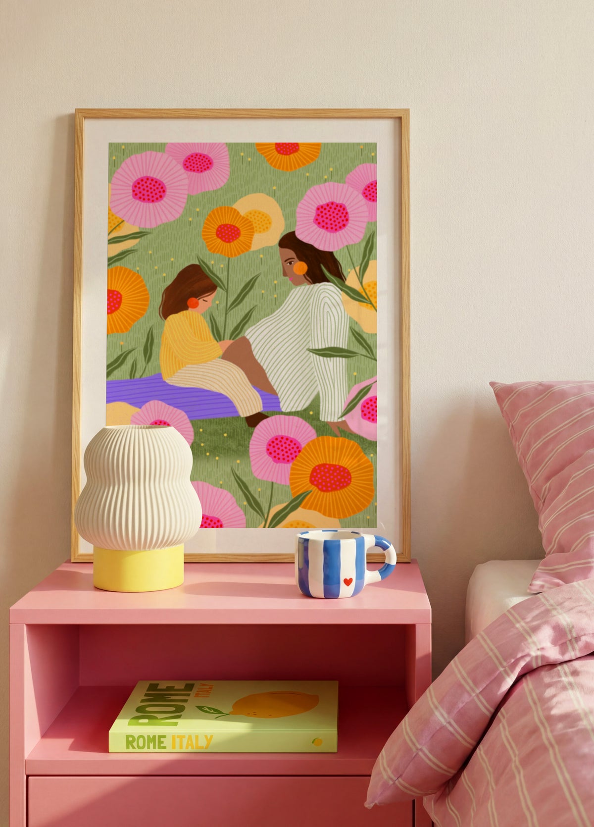 Zachte dag in bloemen