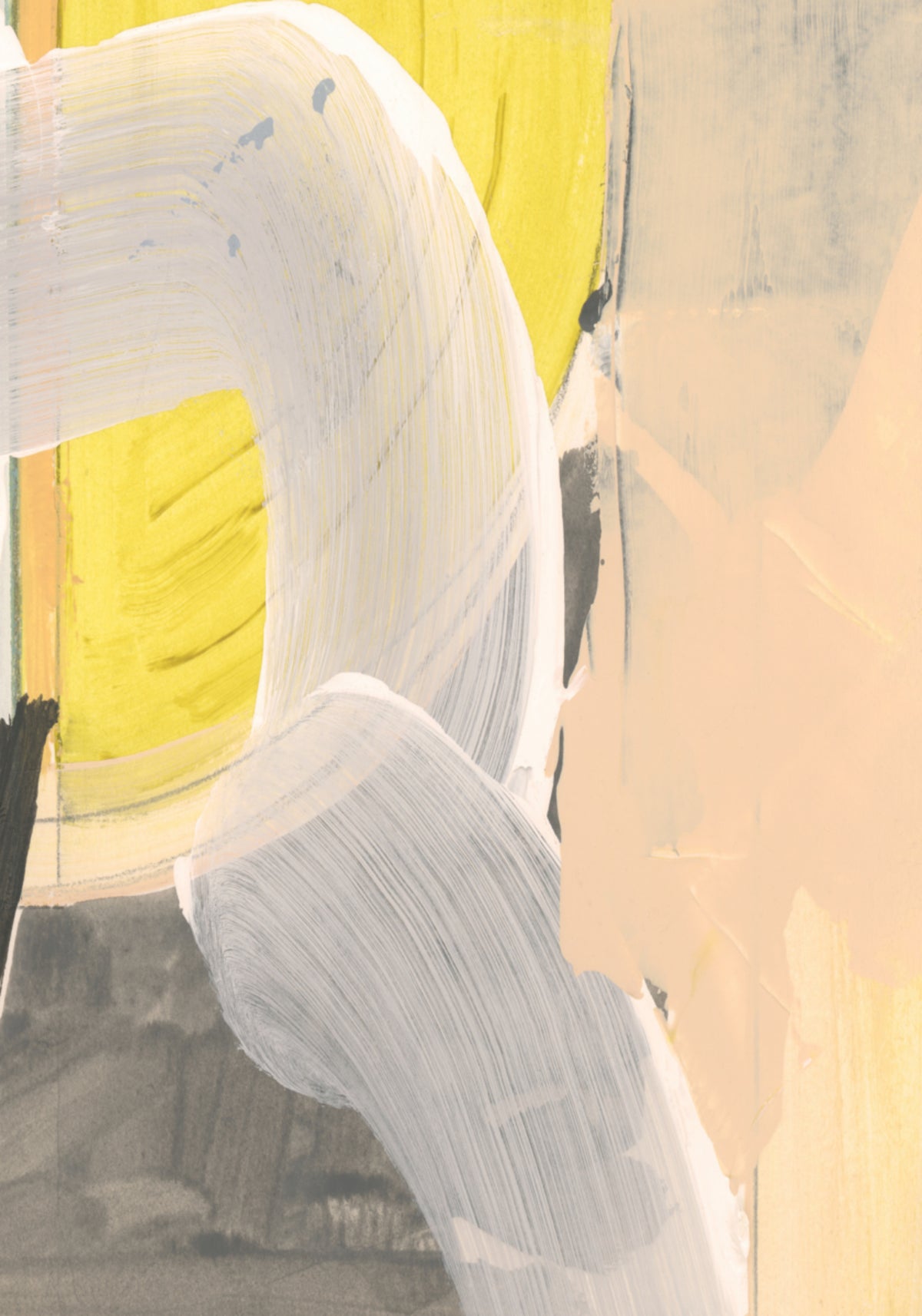 Gele abstracte stroom