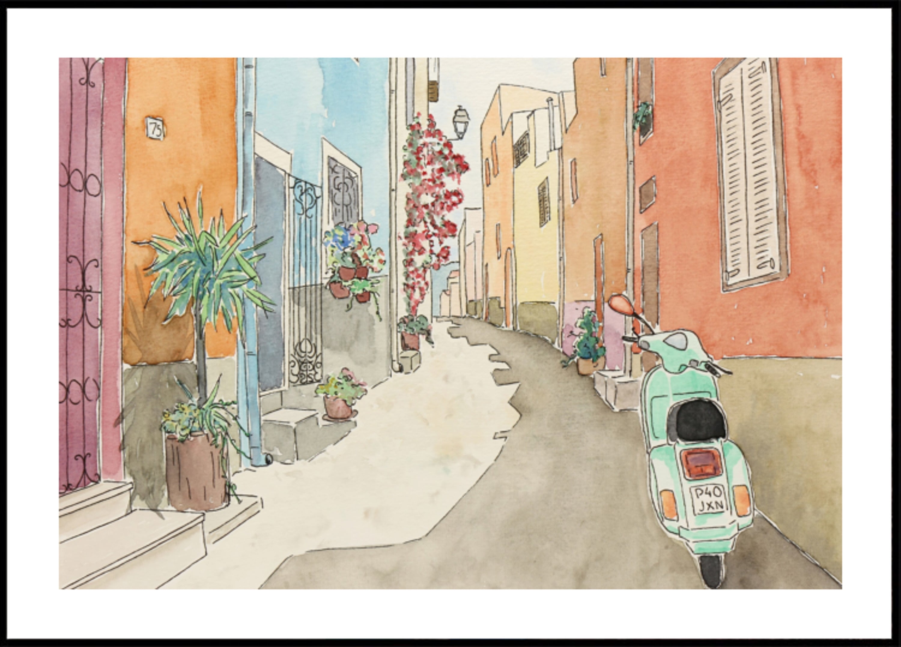 Charmante Europese straatscooter