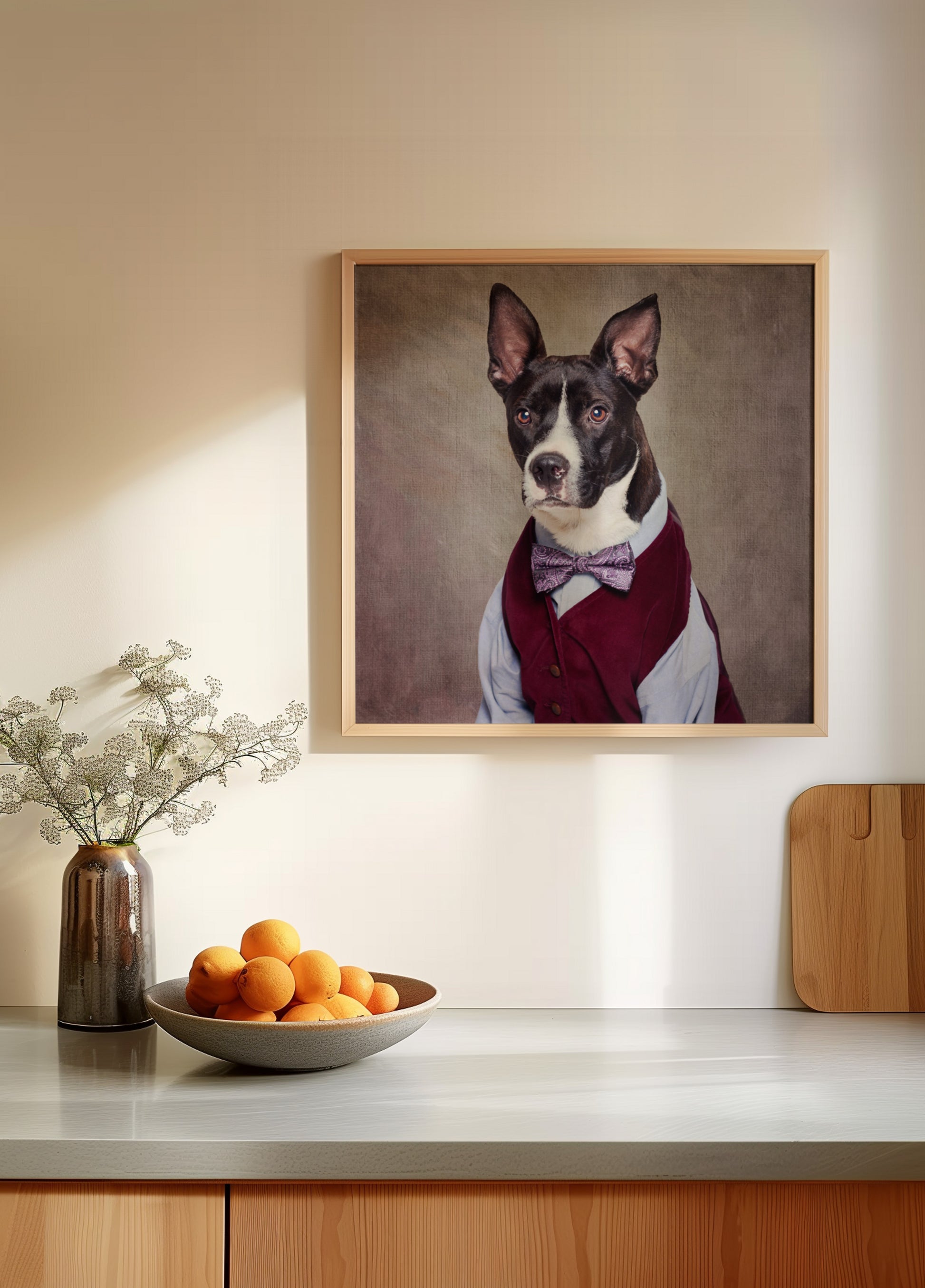 Dappere hond in vest