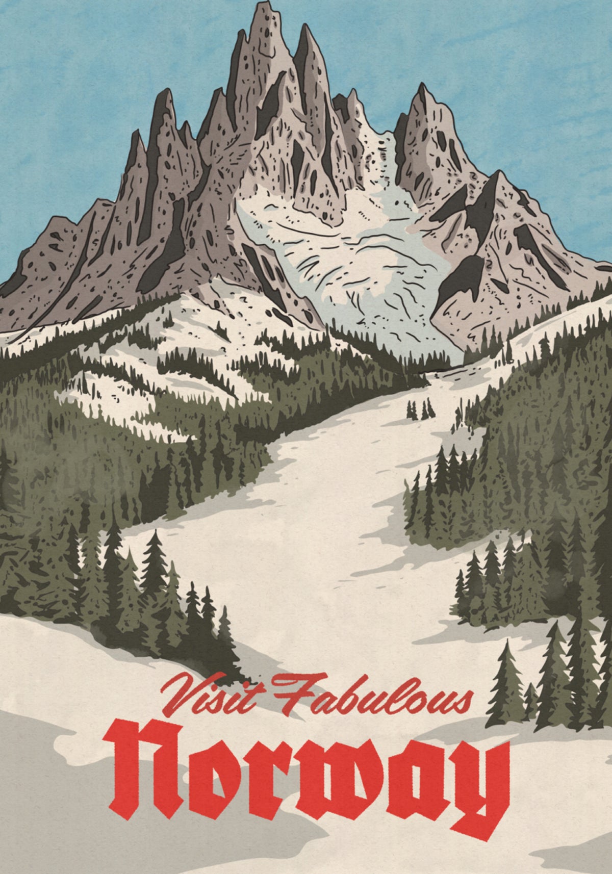 Majestueuze skipistes van Noorwegen