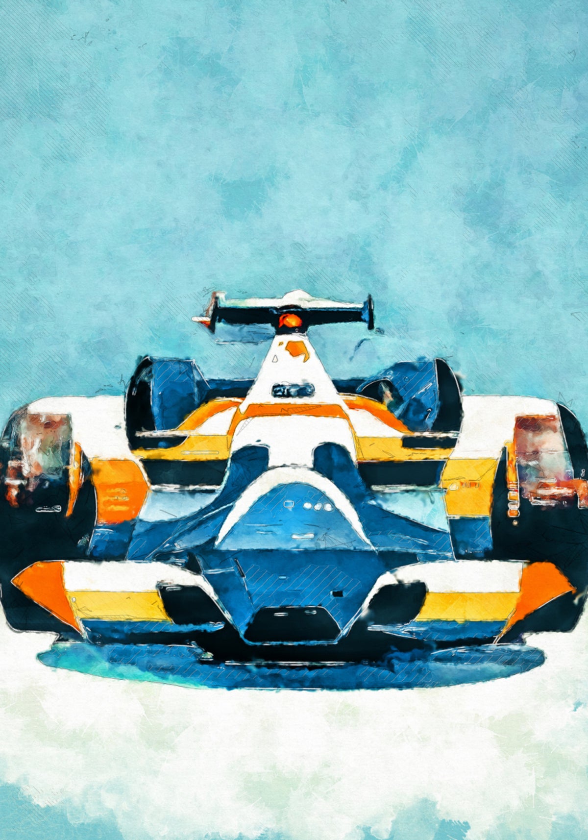 Dynamische Formule-raceauto